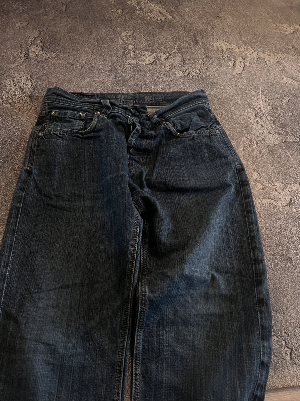 Vintage RARE Slim Fit Darkwear Voi Jeans / Red Logo Archive Style Size US 31 - 6 Thumbnail