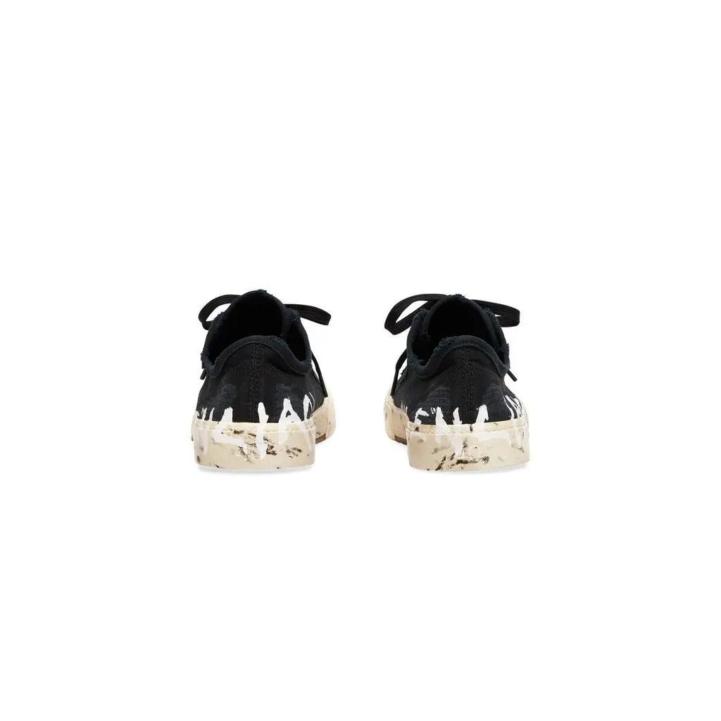 Balenciaga o1srvl11e0325 Paris Low Top Sneakers in Black/Sea Salt Size US 10 / IT 40 - 5 Thumbnail