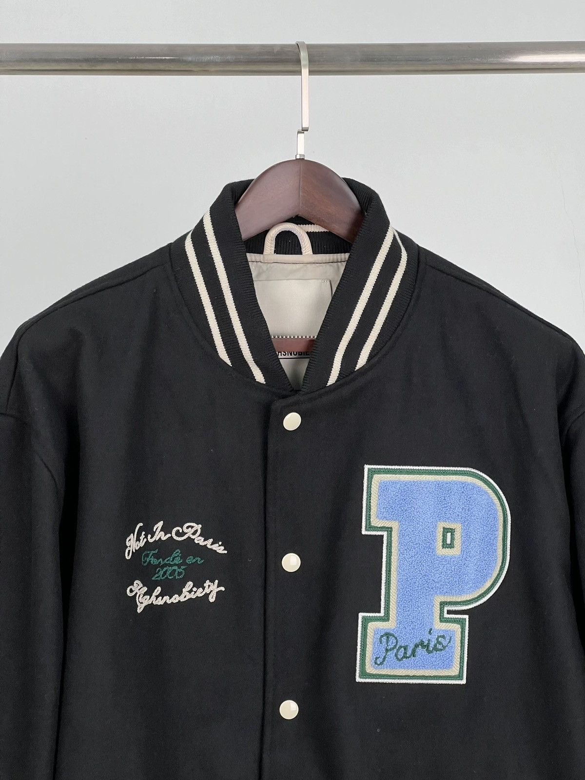 Highsnobiety Not in Paris 5 varsity jacket Size US XXL / EU 58 / 5 - 3 Thumbnail