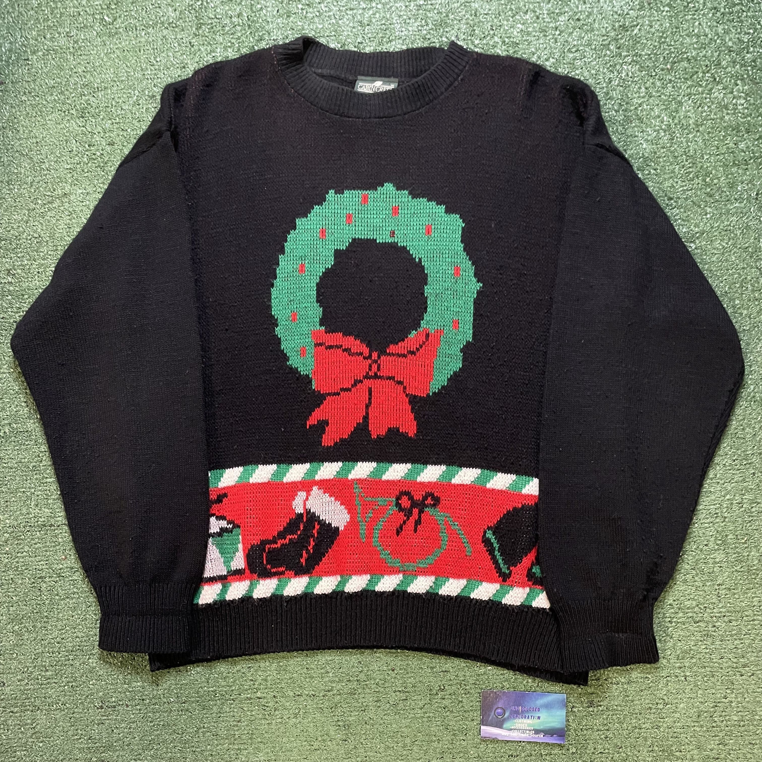 Cabin Creek Vintage Cabin Creek wreath knit crewneck Size US L / EU 52-54 / 3 - 1 Thumbnail
