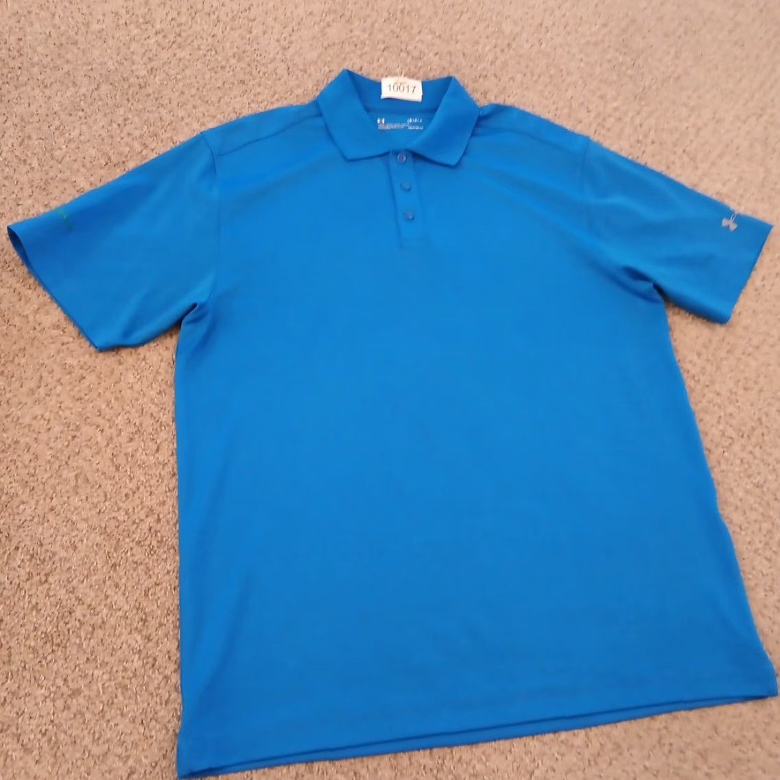 Under Armour Under Armour Polo Shirt Mens L Short Sleeve Solid Blue Shirt Size US L / EU 52-54 / 3 - 5 Thumbnail