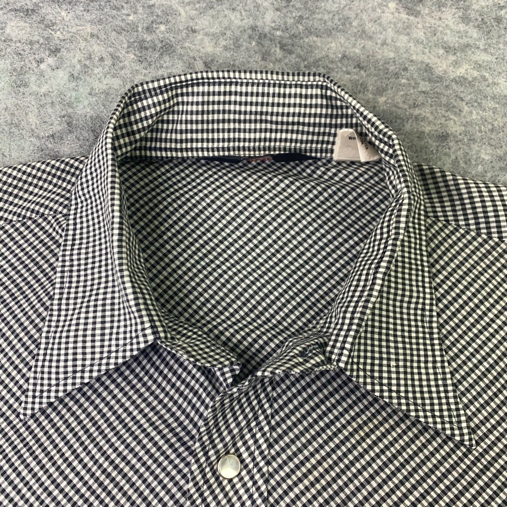 Vintage VINTAGE Campus Shirt Mens L Grey Check Gingham Western Casual Button-Up Size US L / EU 52-54 / 3 - 5 Thumbnail