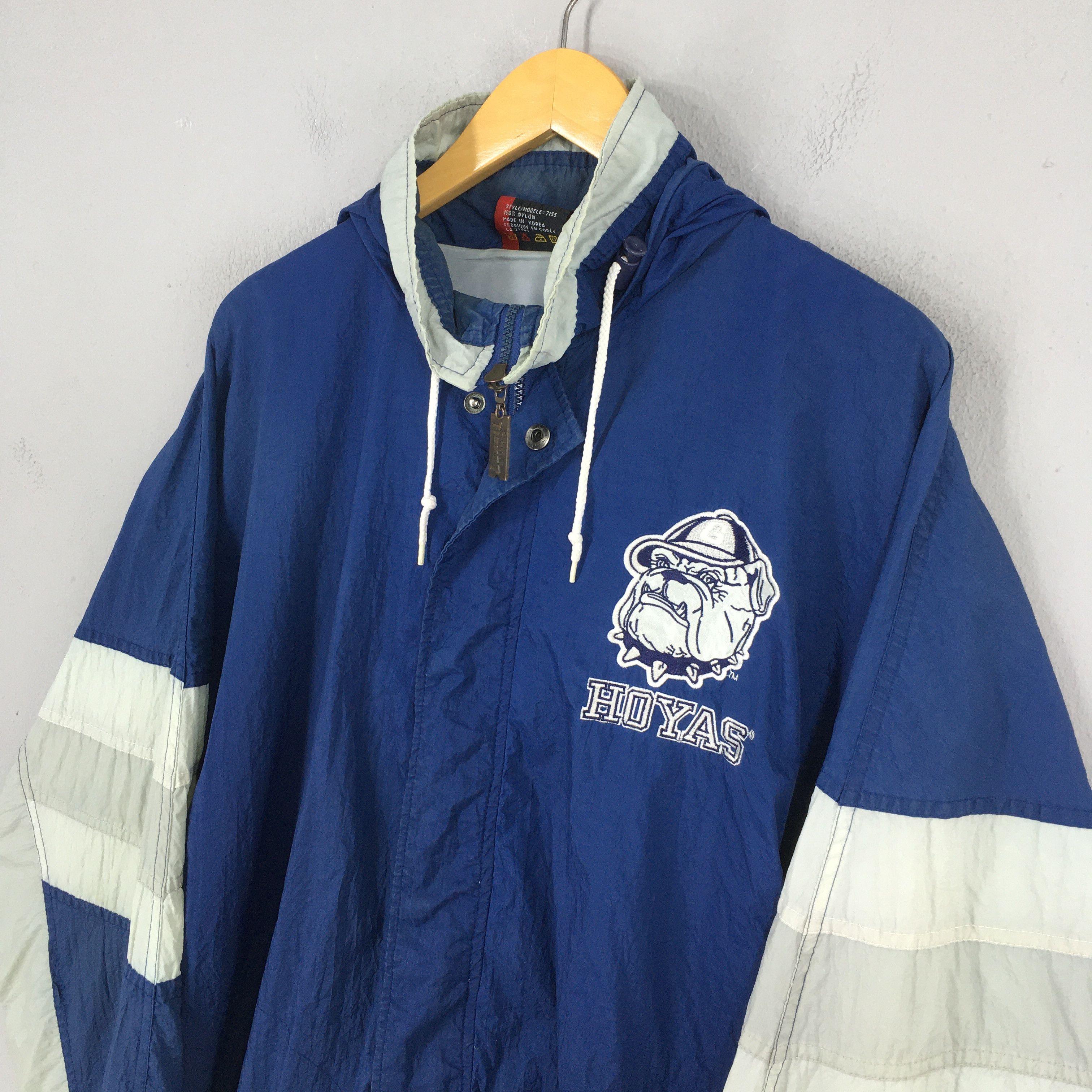 NCAA Vintage 90s Georgetown Hoyas Hoodie Jacket XLarge Size US XL / EU 56 / 4 - 3 Thumbnail