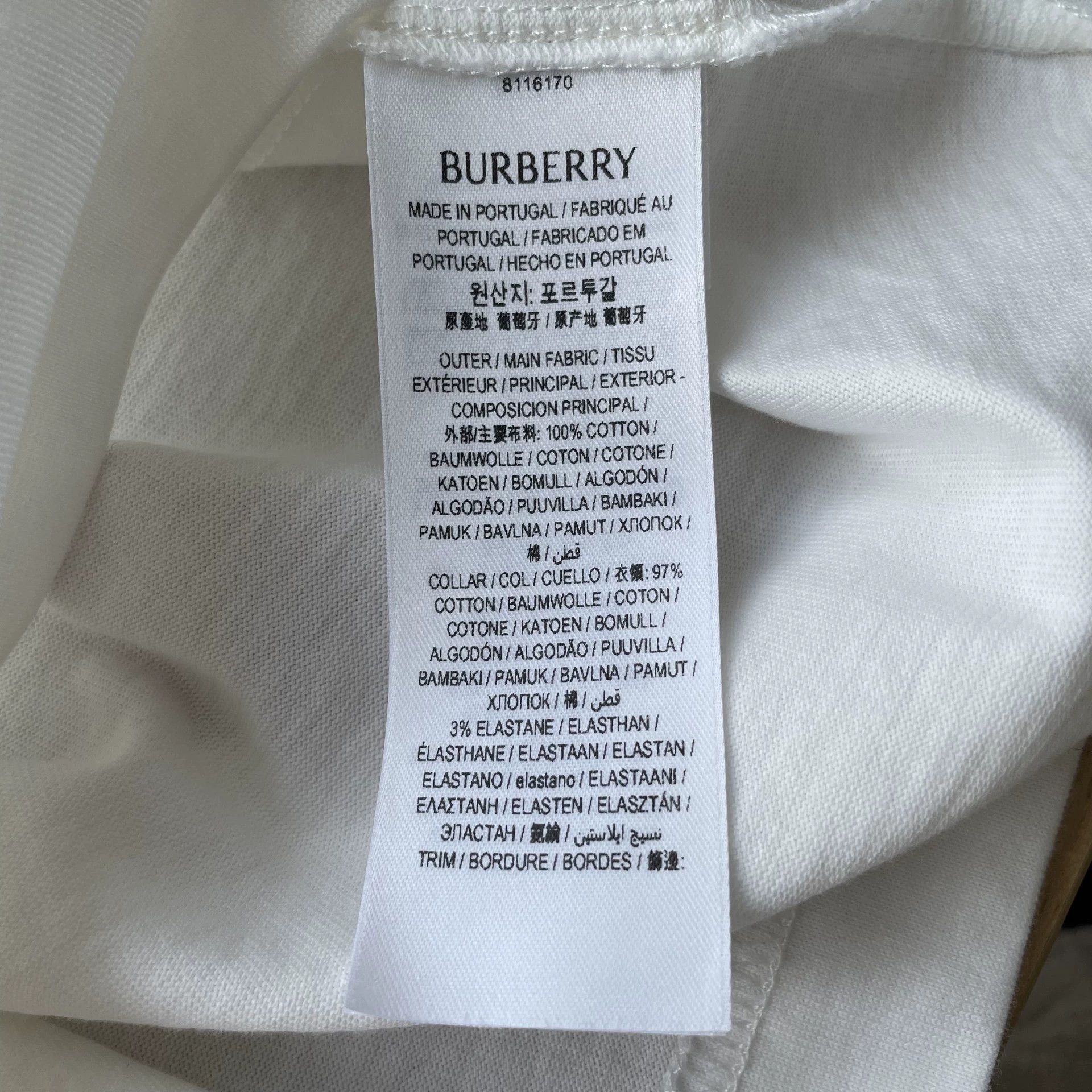 Burberry Burberry Equestrian Knight Check T-shirt Women's White L Size L / US 10 / IT 46 - 7 Thumbnail