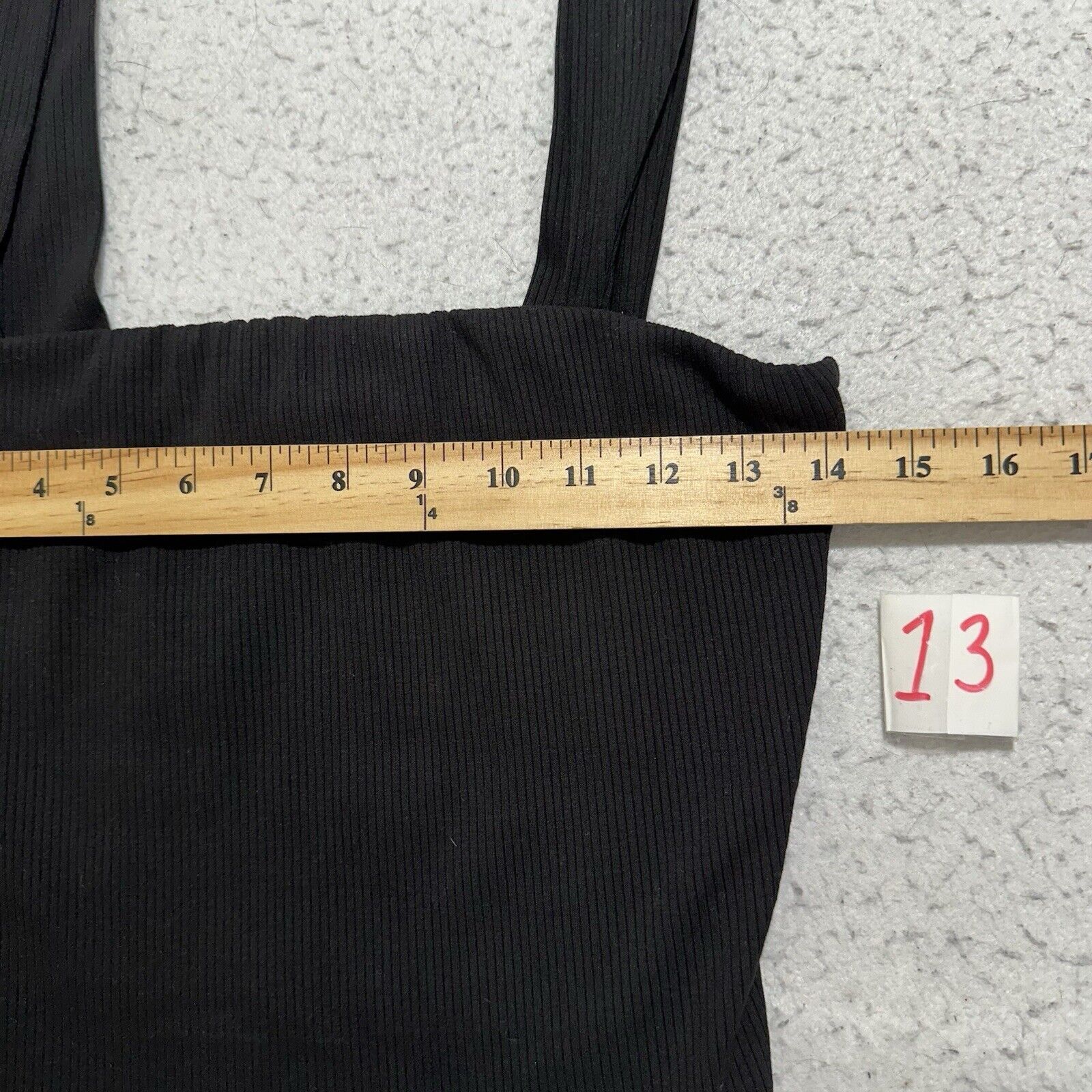 Other Lulus Medium Ribbed Cropped Tank Top Wide Strap Square Neck Size M / US 6-8 / IT 42-44 - 7 Thumbnail