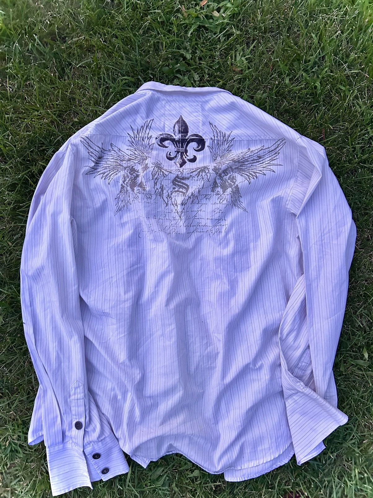 Other vintage y2k ornate button up white shirt Size US XXL / EU 58 / 5 - 5 Thumbnail