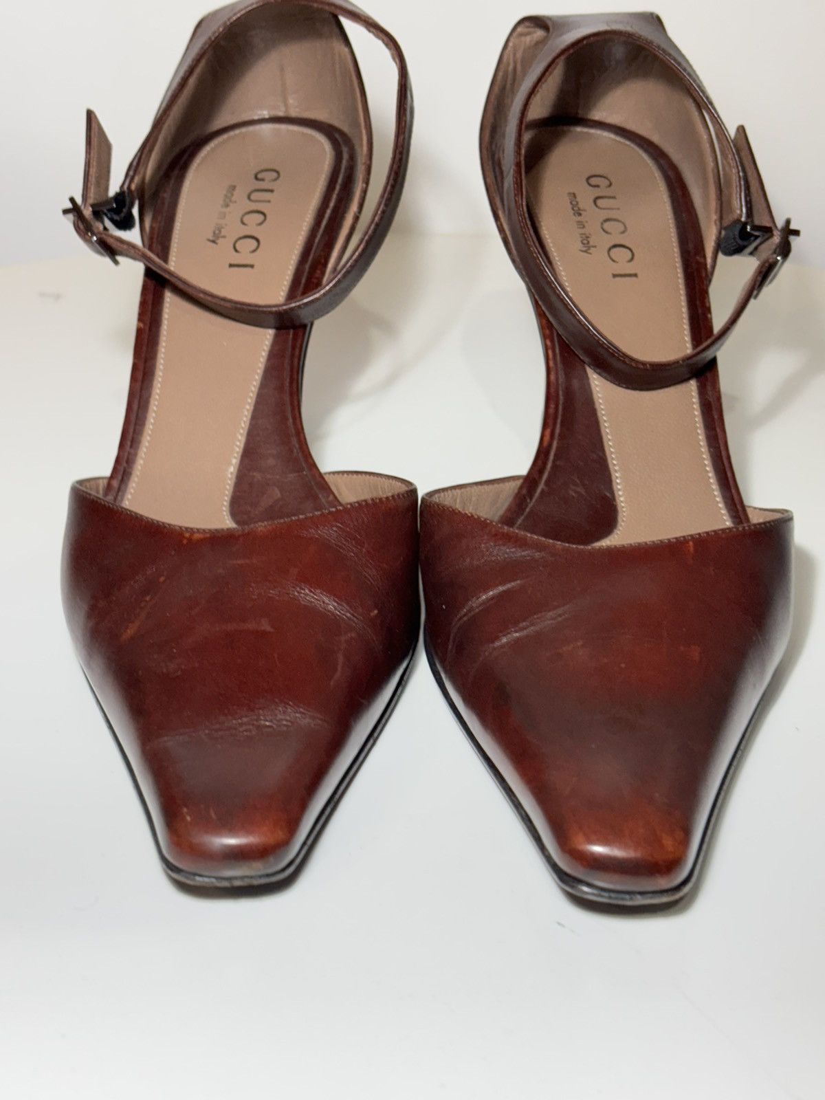 Tom Ford Rare 90s Gucci Tom Ford burgundy leather pumps Size US 6 / IT 36 - 6 Thumbnail