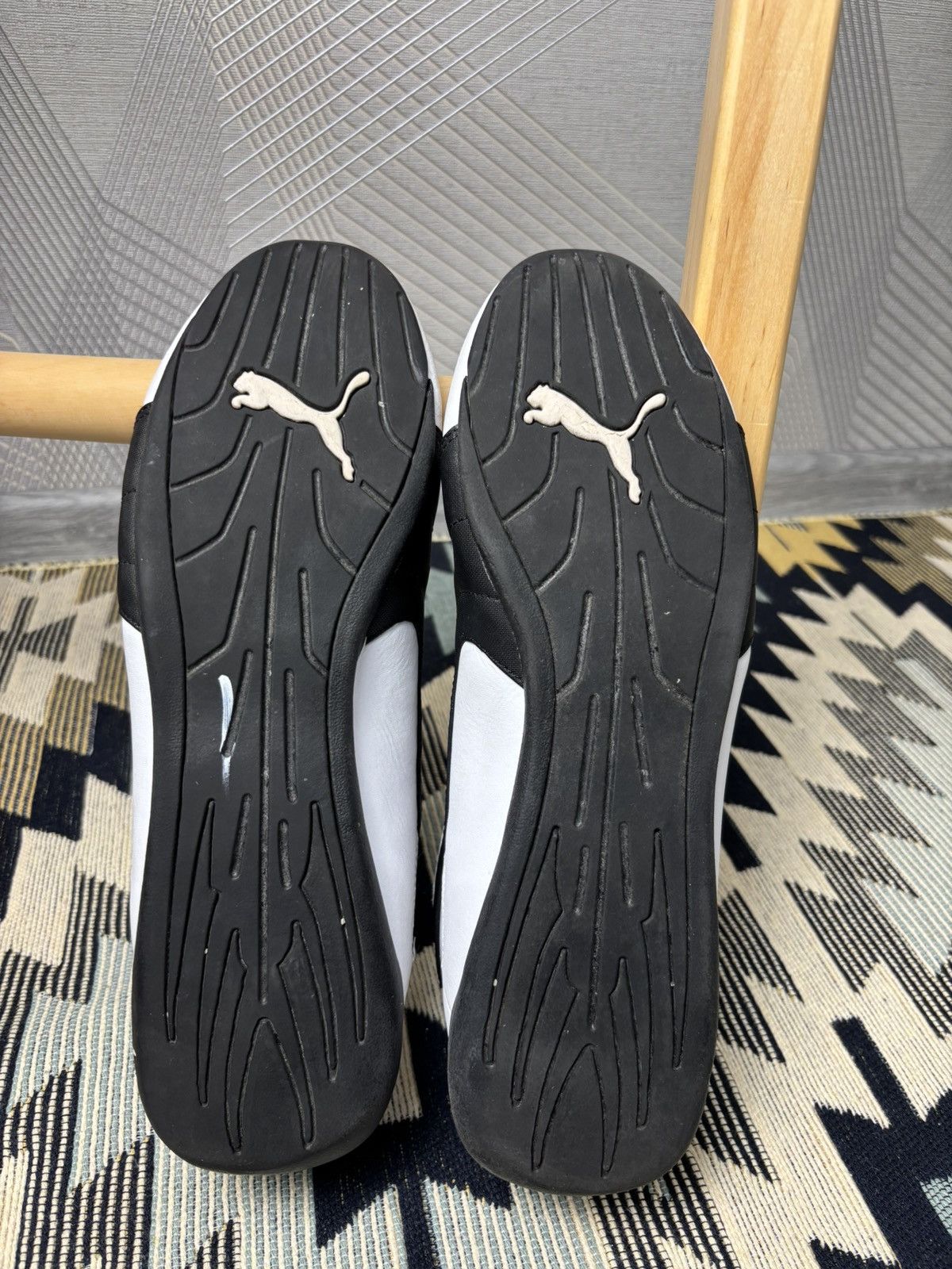 Puma Puma Speedcat leather shoes white and black Size US 10.5 / EU 43-44 - 9 Thumbnail