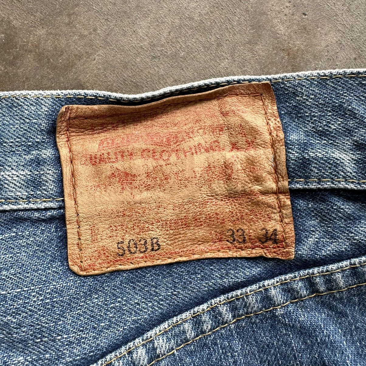 Levi's W30 Vintage Levi’s 503B Selvedge Distressed Faded Denim Jean Size US 30 / EU 46 - 17 Thumbnail