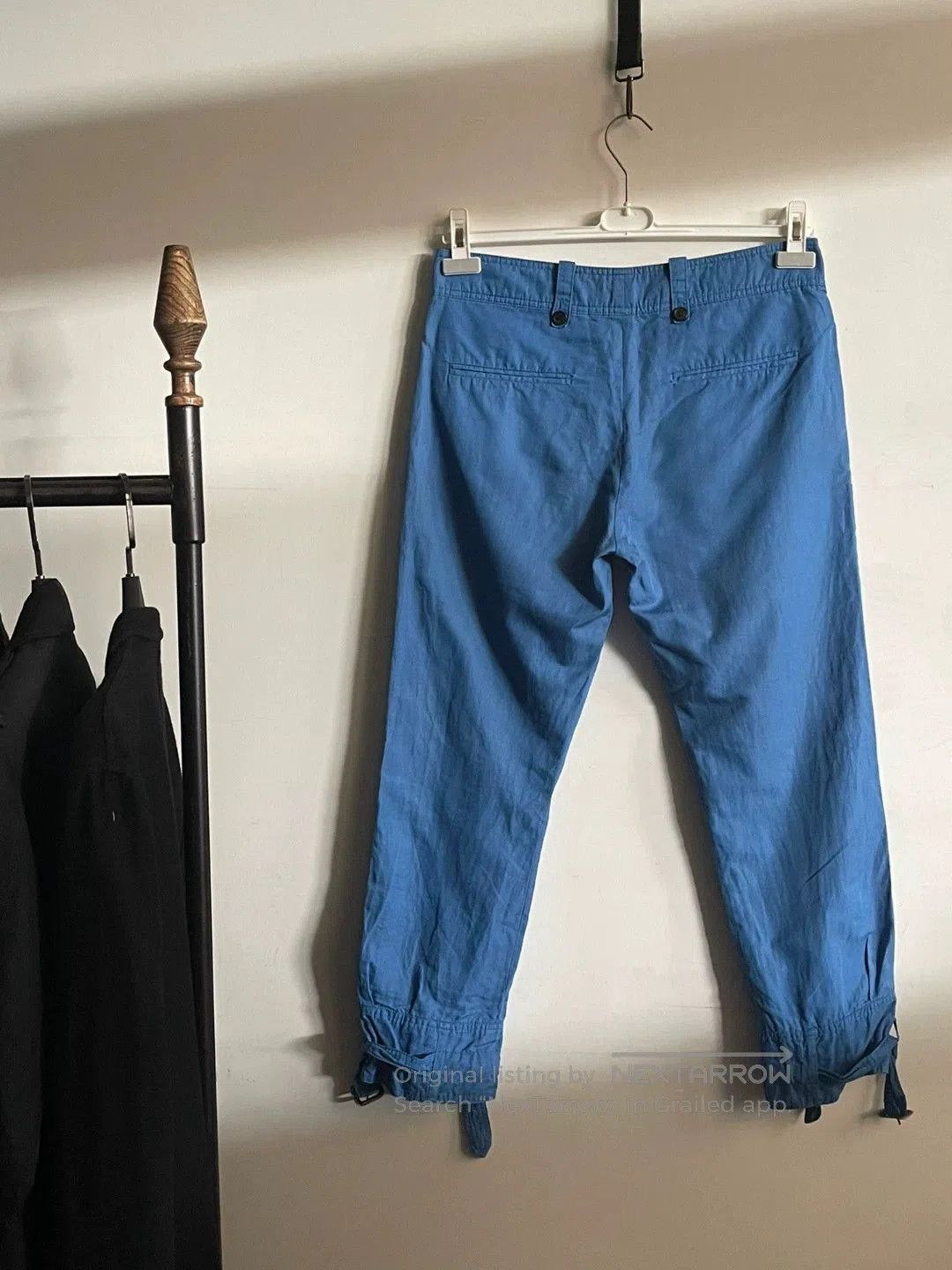 Dries Van Noten Dries Van Noten Blue Button Tie Belt Trousers. Size US 30 / EU 46 - 3 Thumbnail