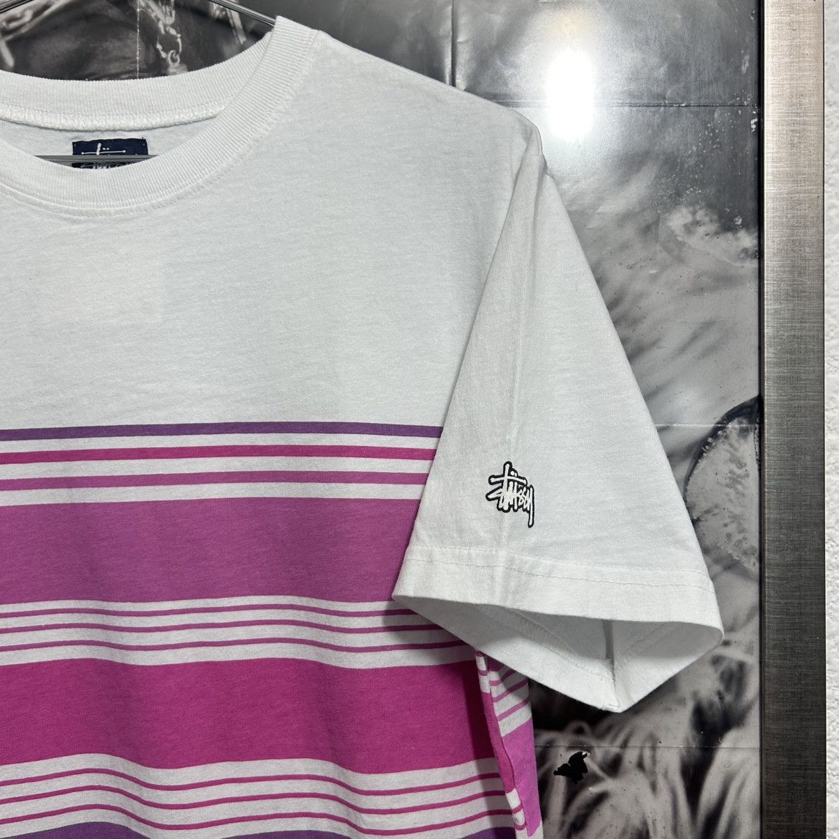 Stussy × Vintage STUSSY PROCESS STRIPE TEE VINTAGE 1990’s Size US M / EU 48-50 / 2 - 2 Thumbnail