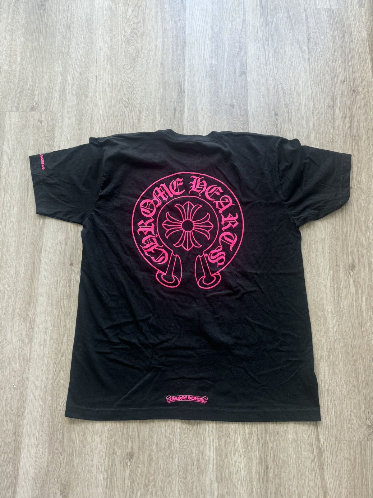Chrome Hearts Black/Pink Horseshoe tee