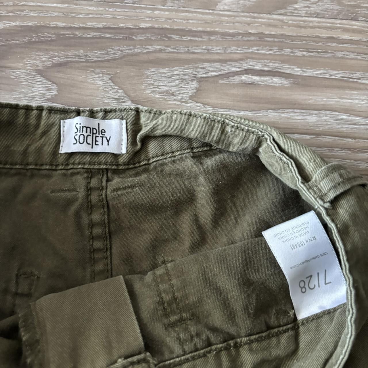 Japanese Brand Crazy Vintage Y2K/2000s Grunge Khaki Skater Cargo Pants! 28x26 Size US 28 / EU 44 - 5 Thumbnail