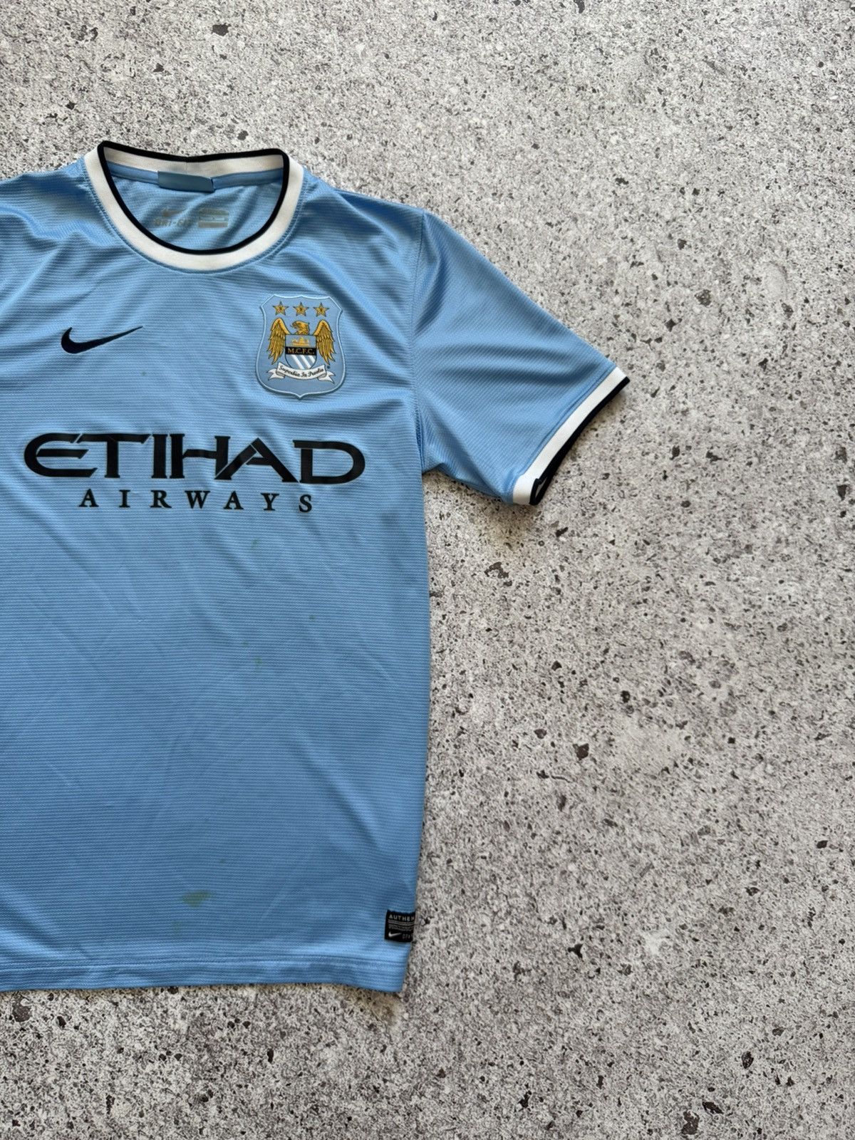 Nike × Vintage Nike Manchester City 2013 2014 Home Football Soccer Jersey Size US S / EU 44-46 / 1 - 4 Thumbnail