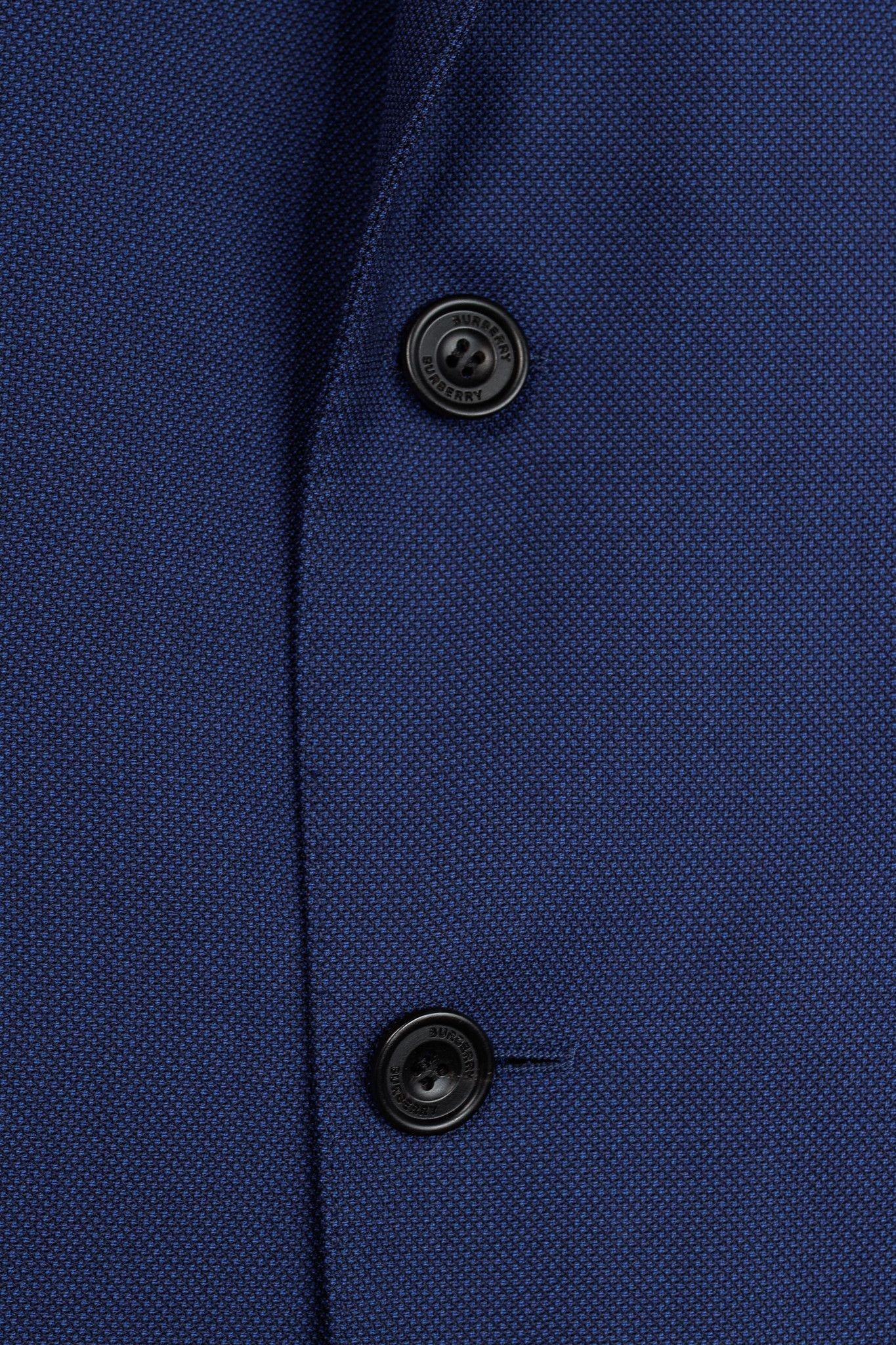 Burberry Burberry Blue Classic Fit Birdseye Wool Tailored Jacket Size 54R - 8 Thumbnail