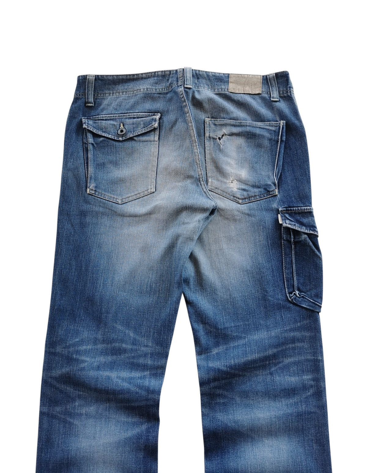 Johnbull Cargo Pants Distressed Denim Size US 34 / EU 50 - 3 Thumbnail