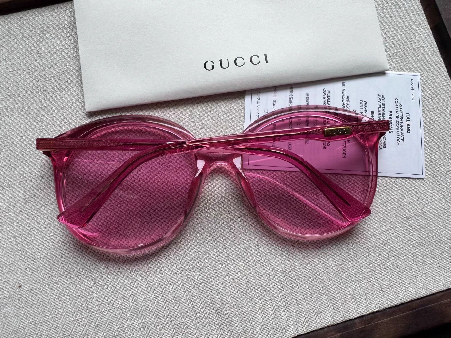 Gucci GUCCI Side Logo Irregular Sunglasses K2 Size ONE SIZE - 3 Thumbnail