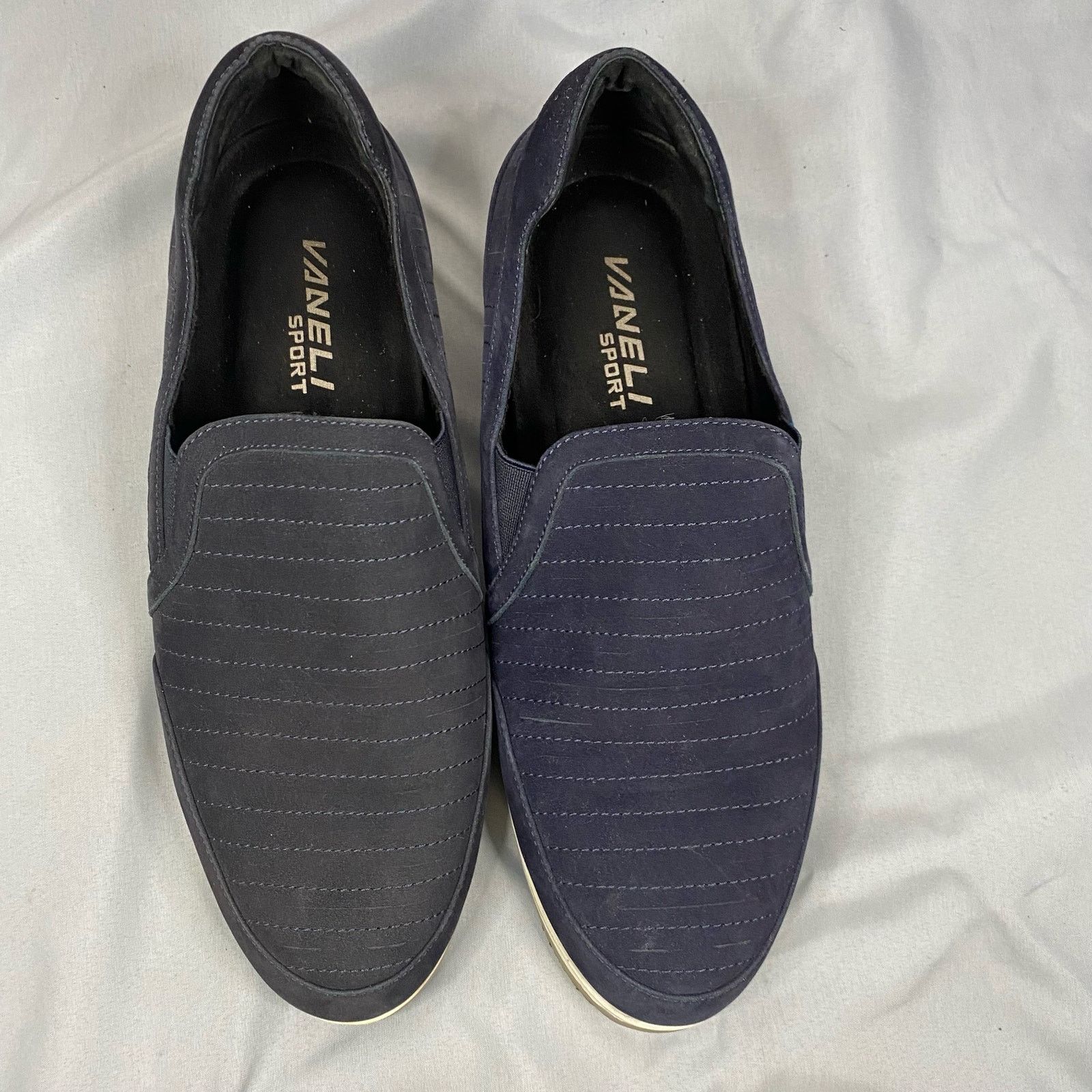 VANELI Vaneli women blue slip on flats Shoes womens Size 7.5 Size US 7 / IT 37 - 3 Thumbnail