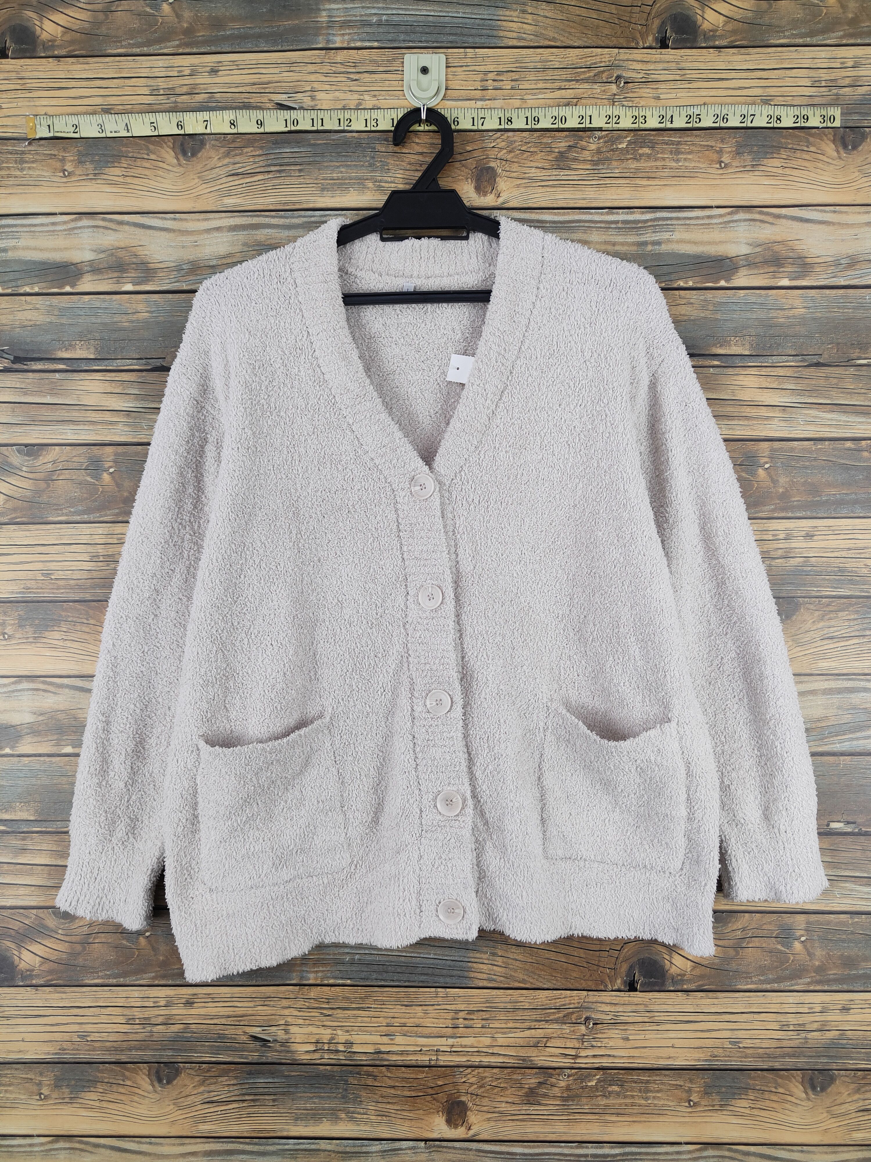 Homespun Knitwear × Japanese Brand Comfo-strain Ivory Fur Faux Knitwear Cardigan #W2178 Size L / US 10 / IT 46 - 1 Thumbnail