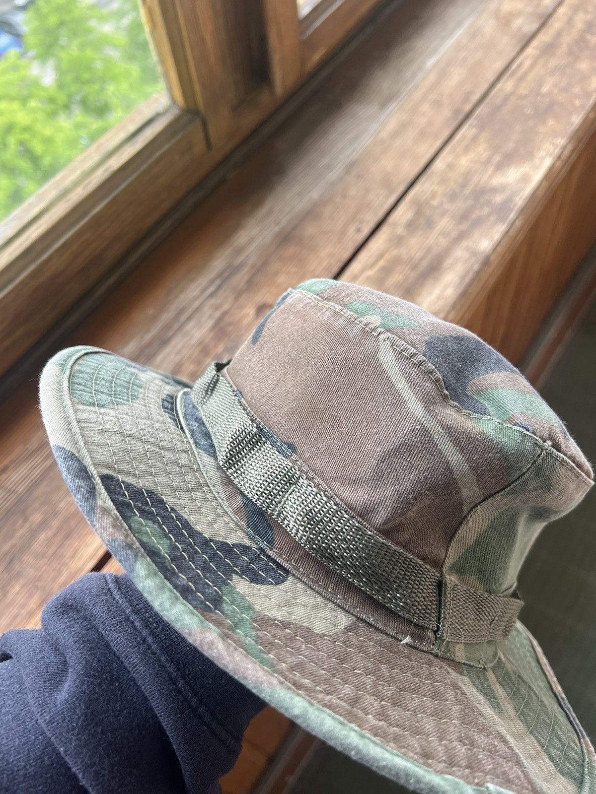 Vintage Vintage German Military Distressed Mil Tec Panama Hat Y2K Size ONE SIZE - 7 Thumbnail