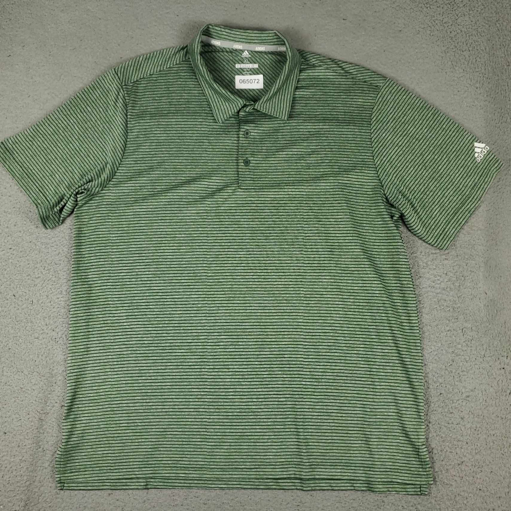 Adidas Adidas Polo Shirt Mens Size XL Green Striped Golf Casual Short Sleeve Size US XL / EU 56 / 4 - 2 Thumbnail