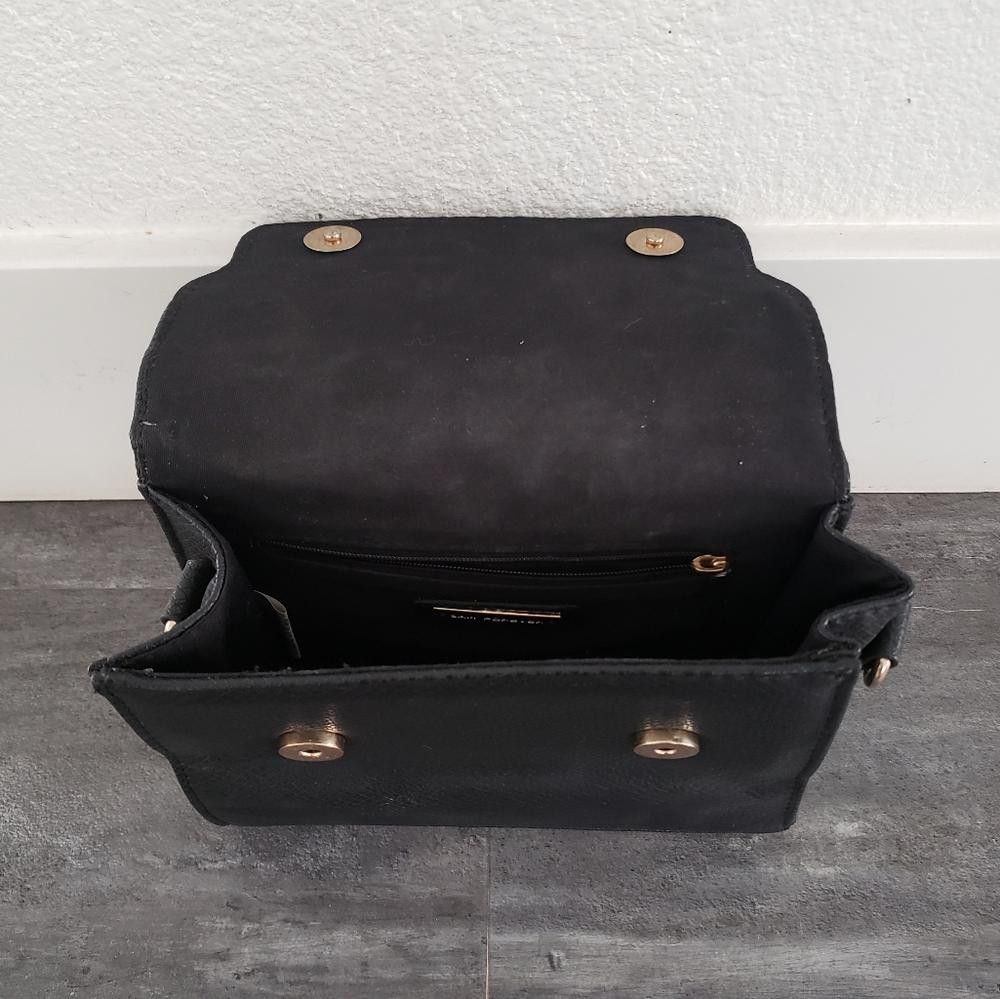 Designer Black Gold Snakeskin 3AM Mini Clutch Size ONE SIZE - 3 Thumbnail