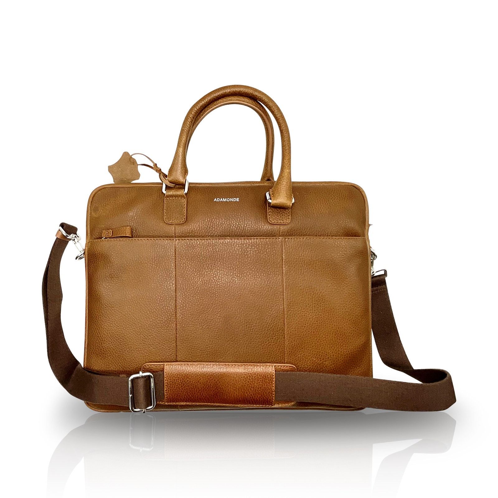 Handmade Adamonde Leather Laptop// Carry On Bag for Men and Women Size ONE SIZE - 1 Thumbnail