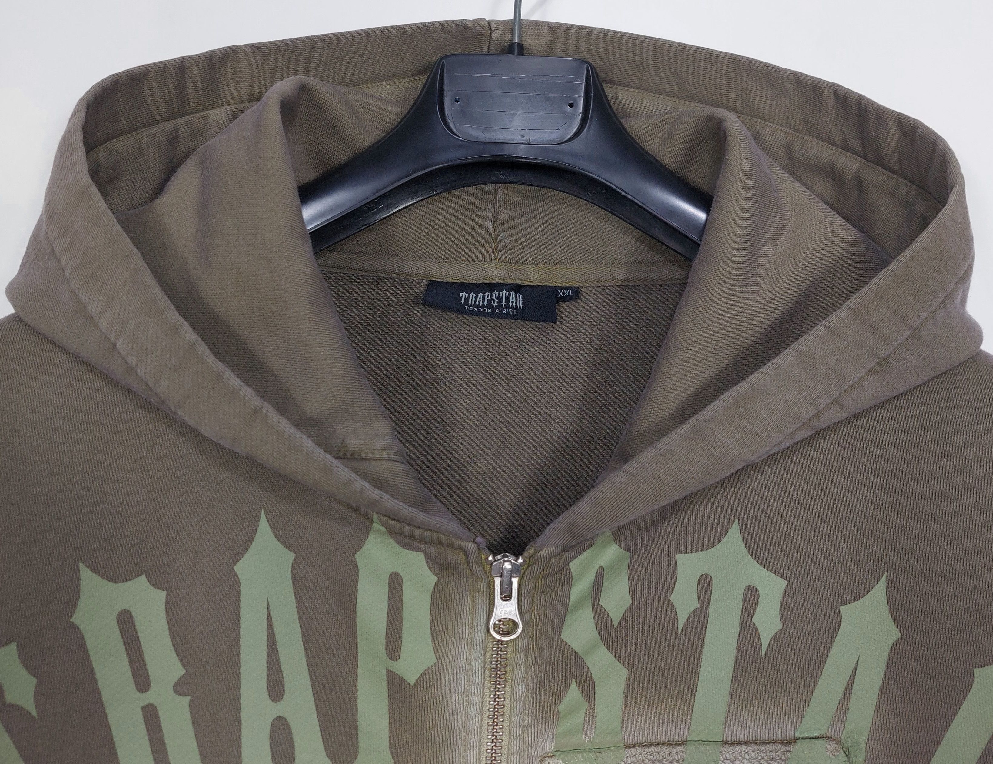 Trapstar London spray zip hoodie - khaki XXL Size US XXL / EU 58 / 5 - 2 Thumbnail
