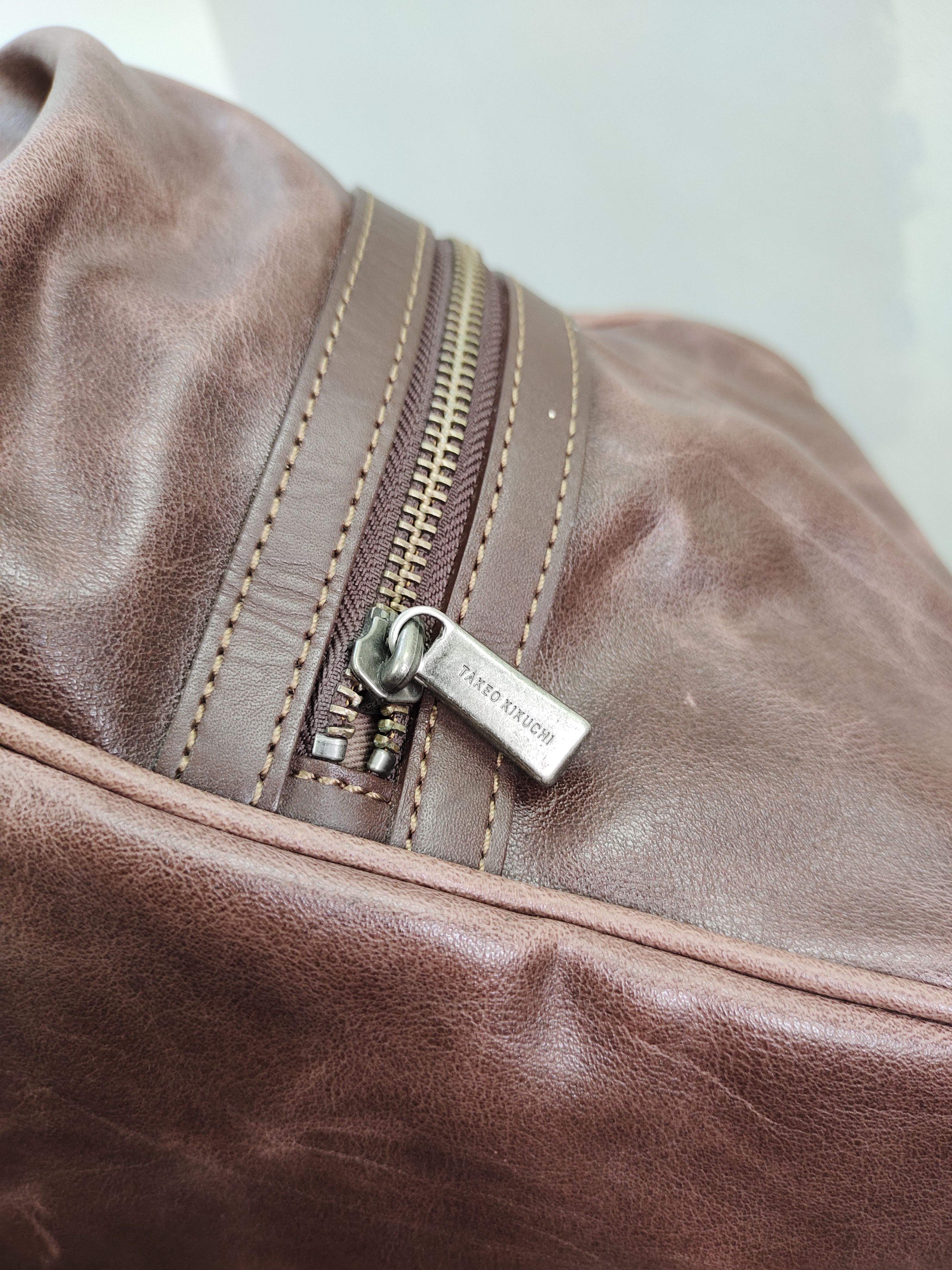 Takeo Kikuchi Vintage Takeo Kikuchi Distress Patina Leather Doctor Bag Size ONE SIZE - 7 Thumbnail
