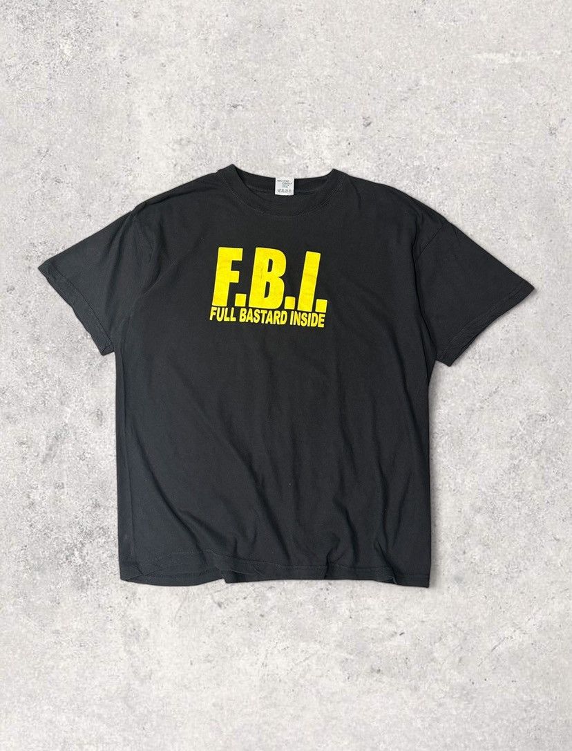 Vintage Vintage FBI tshirt balenciaga style Size US M / EU 48-50 / 2 - 1 Thumbnail