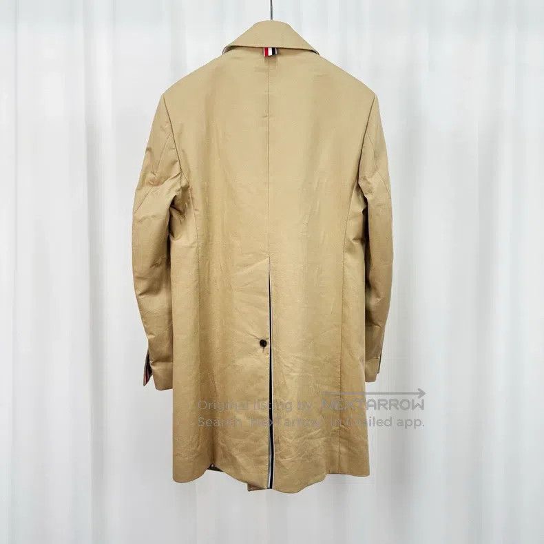 Thom Browne Thom Browne Khaki Striped Windbreaker Jacket Size US XS / EU 42 / 0 - 2 Thumbnail