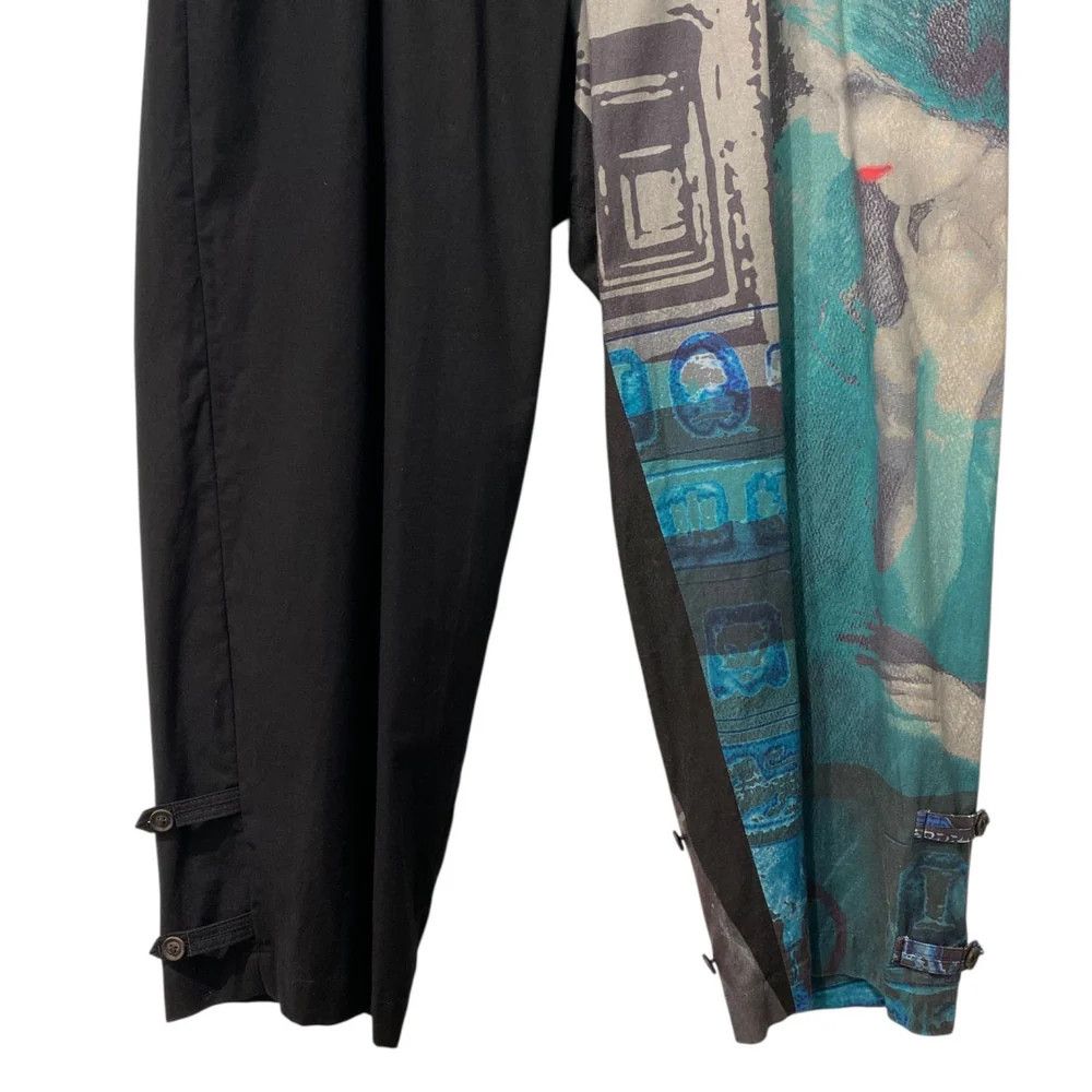 Yohji Yamamoto BLACK Scandal Yohji Yamamoto 20AW Art Design Stretch Pants Size US 36 / EU 52 - 5 Thumbnail
