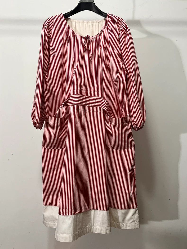 Comme des Garcons Comme Des Garcons Striped Draped Dress Size XS / US 0-2 / IT 36-38 - 1 Thumbnail