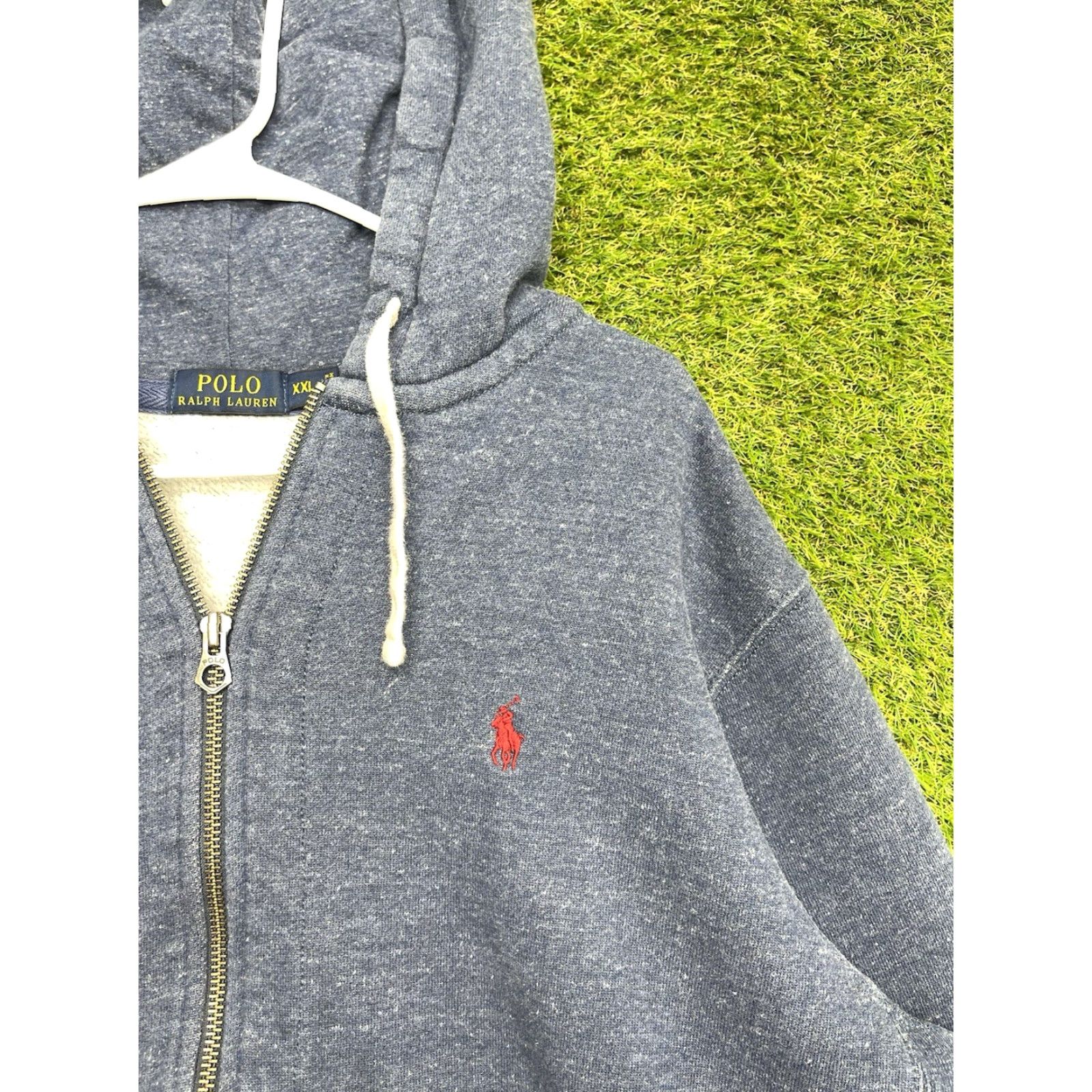 Polo Ralph Lauren VINTAGE Polo Ralph Lauren Rugby Hoodie Mens 2XL Blue Heavyweight Fleece Zip Up Sport Y2K Size US XXL / EU 58 / 5 - 7 Thumbnail