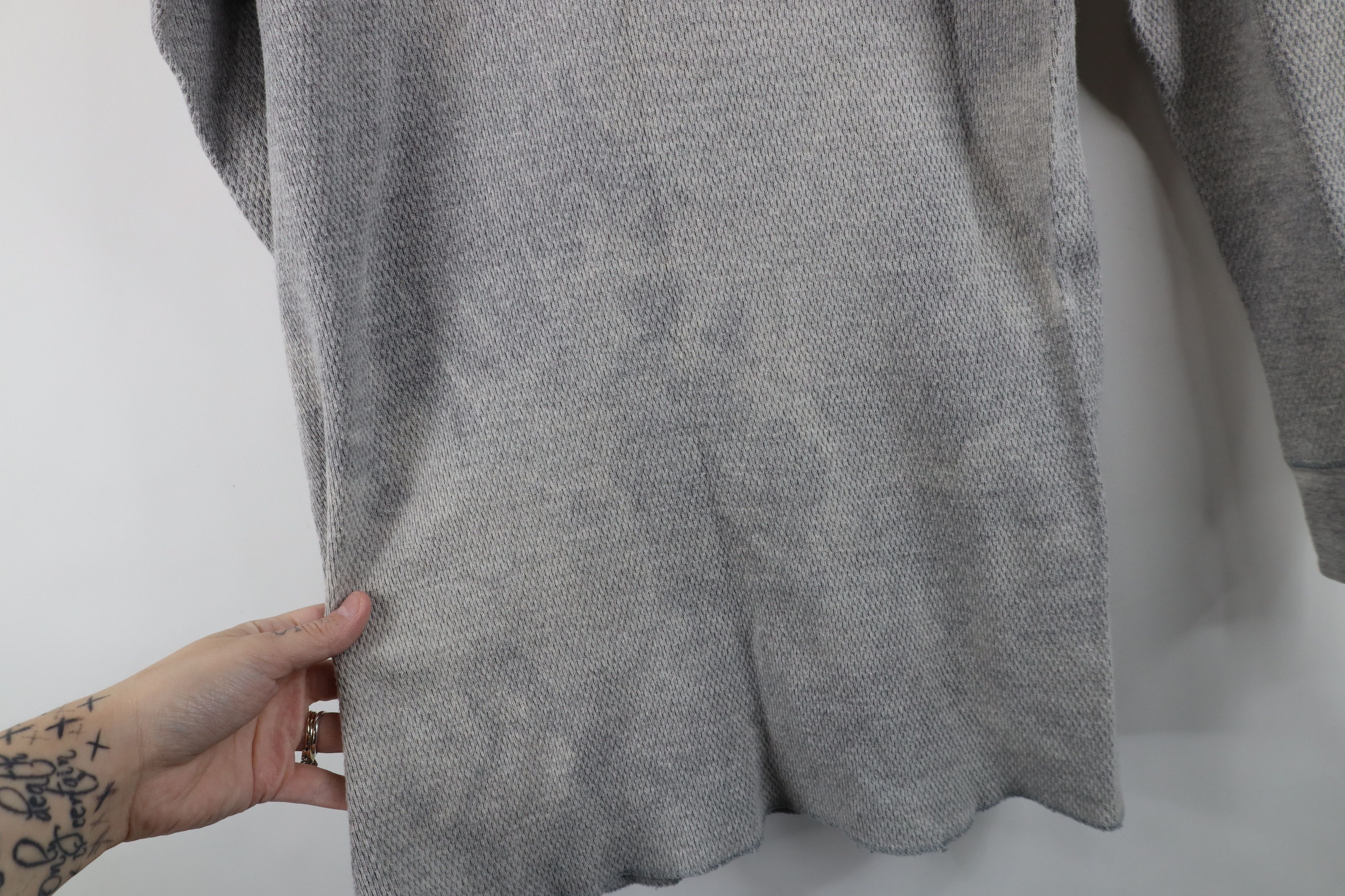 Vintage Vintage 90s Streetwear Thermal Waffle Knit T-Shirt Gray USA Size US XL / EU 56 / 4 - 11 Thumbnail