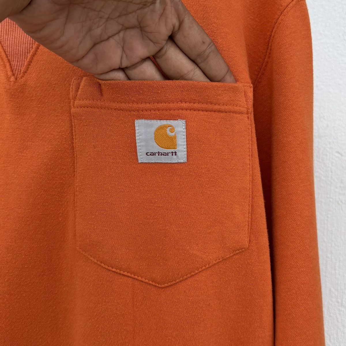Carhartt Carhartt Orange Pocket Sweatshirt XL Size US XL / EU 56 / 4 - 9 Thumbnail