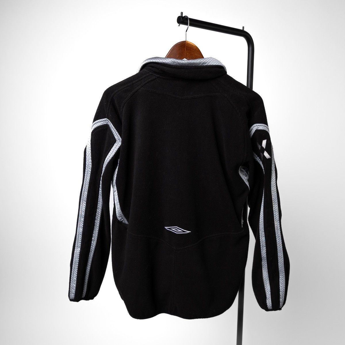 Umbro Umbro Mens Black Fleece Jacket Half Zip Athletic Track Top Size US XS / EU 42 / 0 - 2 Thumbnail