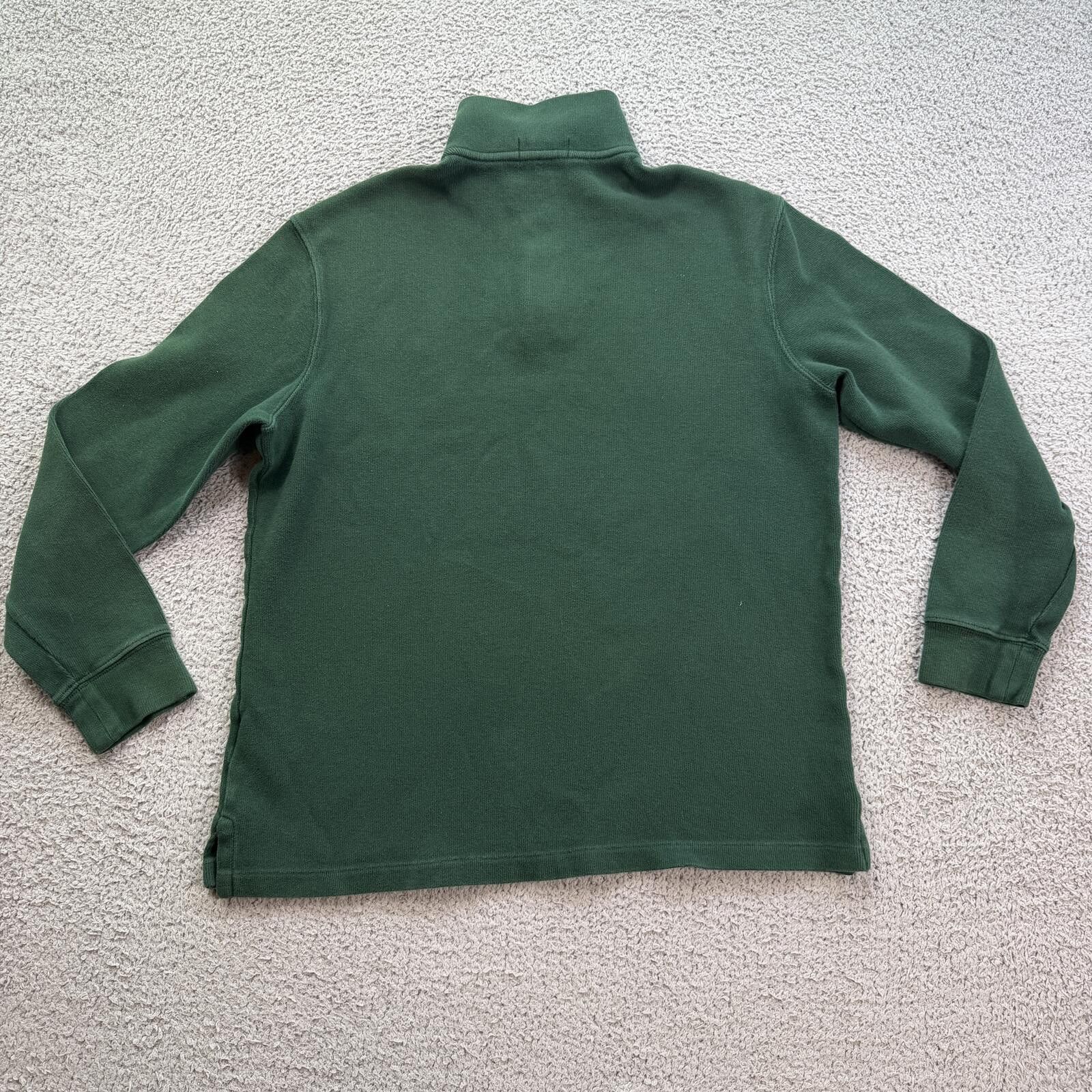 Polo Ralph Lauren Polo Ralph Lauren Green Quarter Zip Pullover Sweatshirt M Size US M / EU 48-50 / 2 - 2 Thumbnail