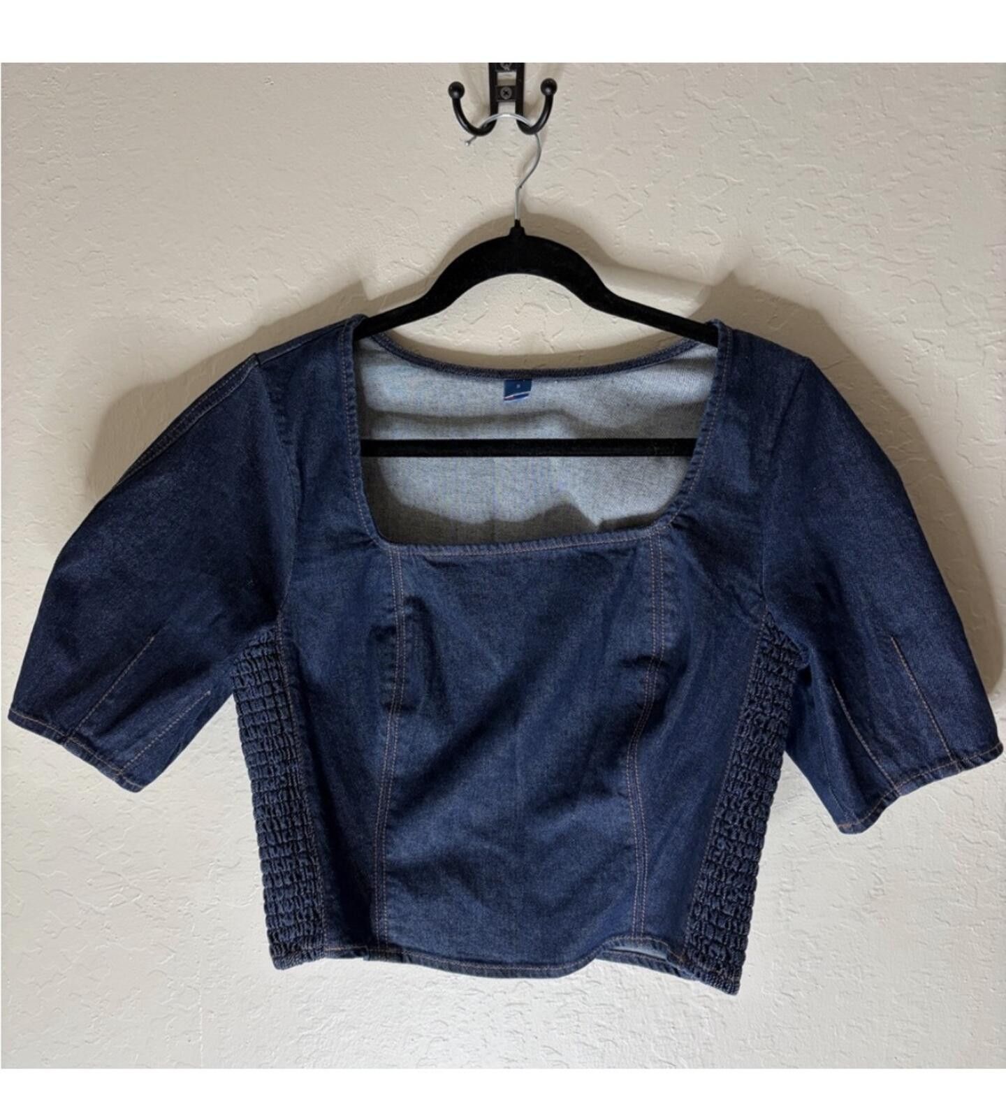 Old Navy Old navy denim crop top Size S / US 4 / IT 40 - 1 Thumbnail