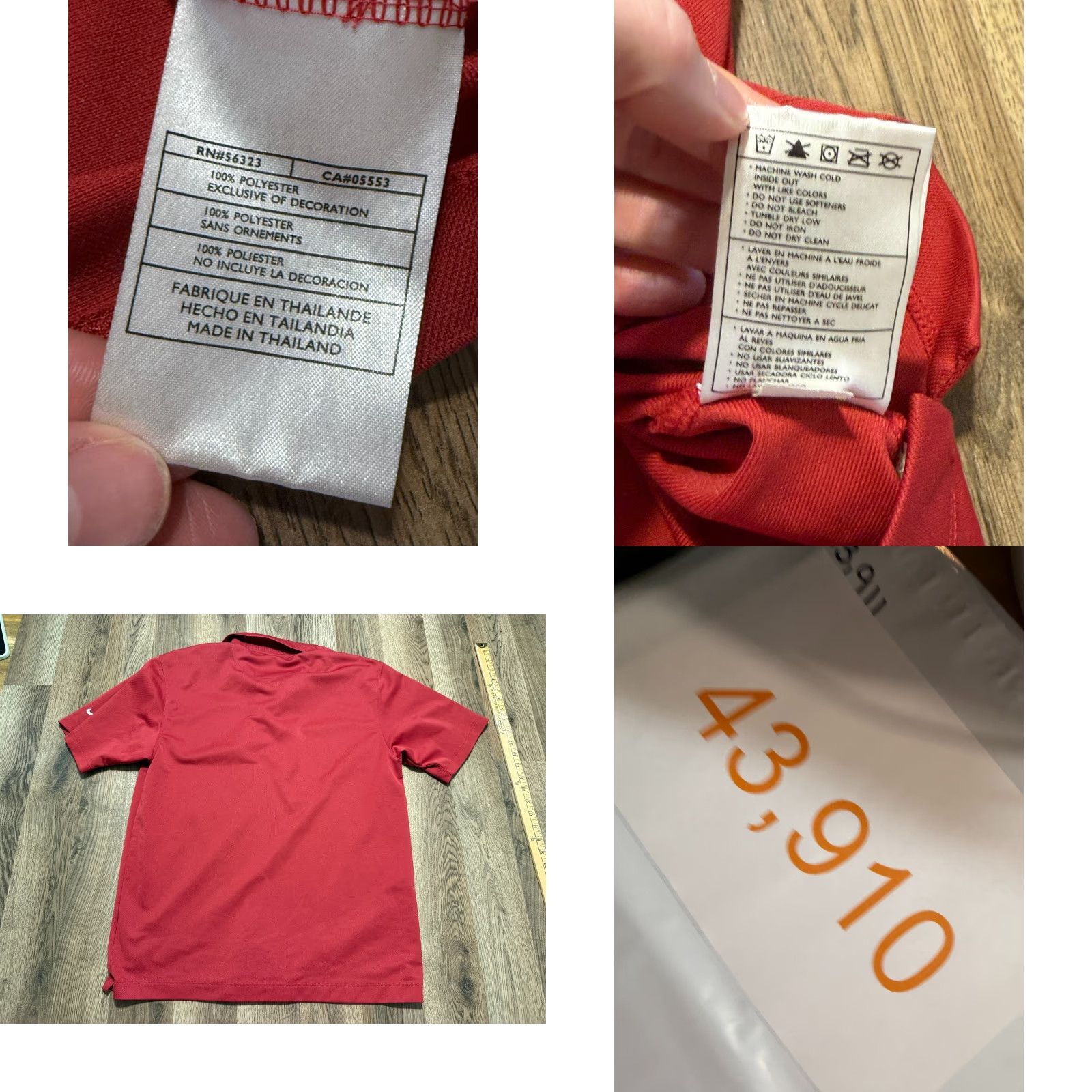 Nike Nike Golf Shirt Mens M Red Short Sleeve Polo Logo Dri-Fit Casual Activewear Shirt Size US M / EU 48-50 / 2 - 8 Thumbnail