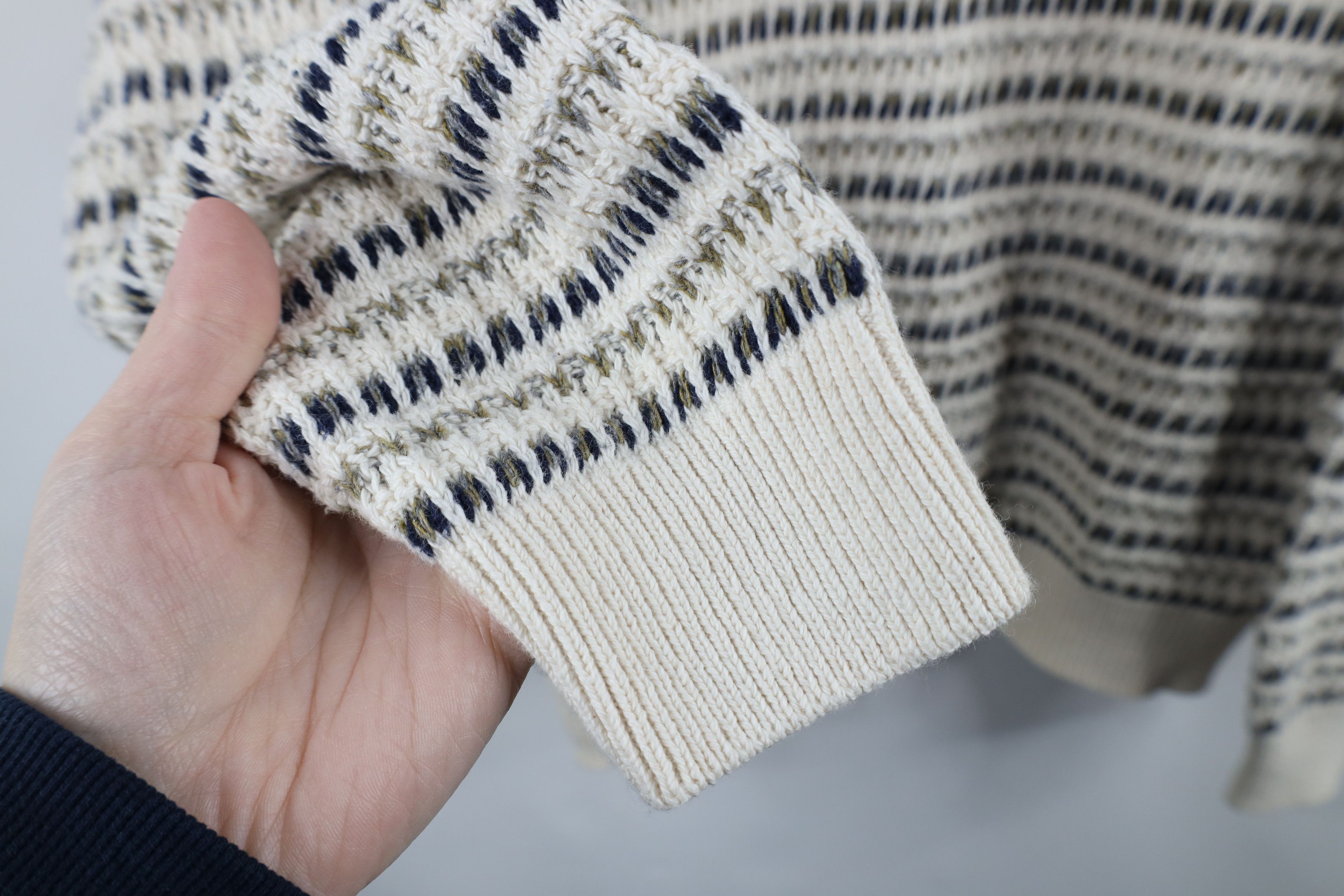 Vintage Deadstock Vintage 90s Streetwear Framed Cotton Knit Sweater Size US M / EU 48-50 / 2 - 6 Thumbnail
