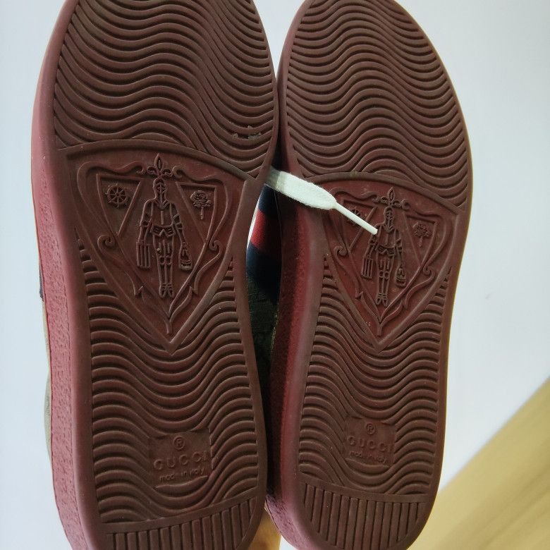 Gucci Gucci ACE High Top Canvas Sneakers - Size US 8.5 / EU 41-42 - 4 Thumbnail