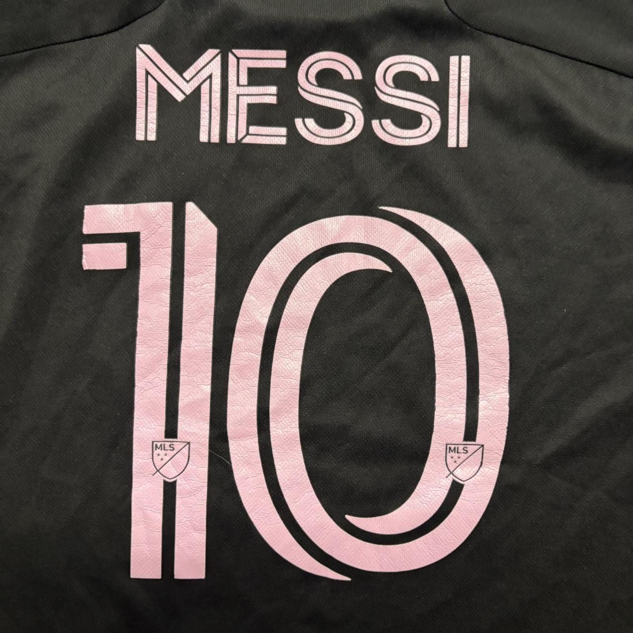 Vintage Crazy Vintage Y2K/2000s Black and Pink Lionel Messi Miami Football Soccer Jersey! Size US M / EU 48-50 / 2 - 3 Thumbnail