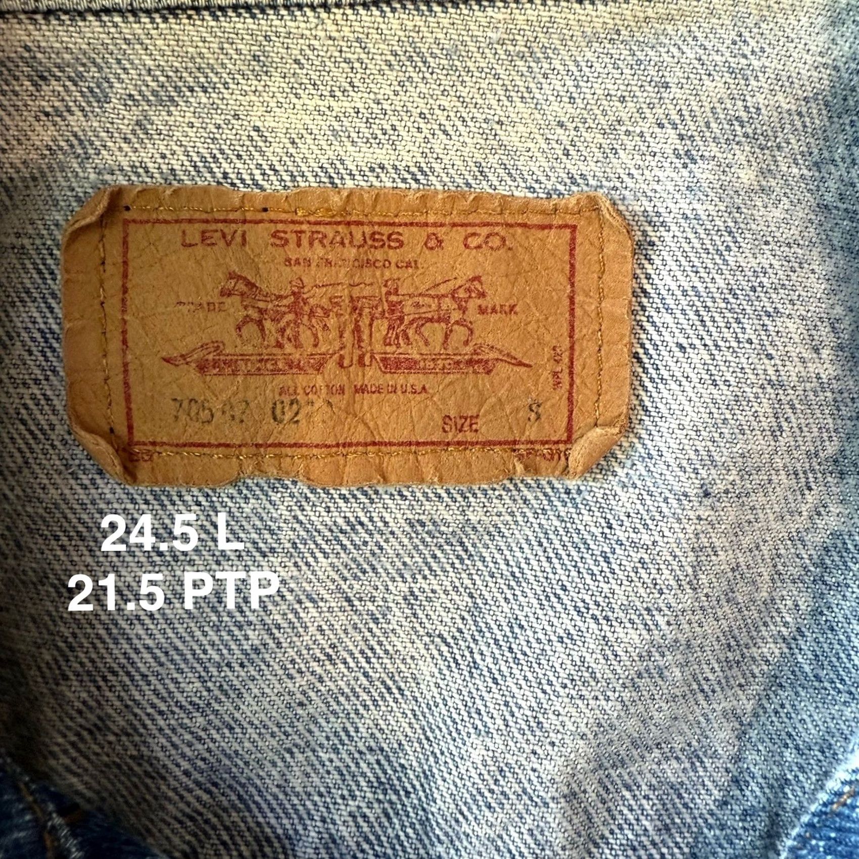 Levi's VINTAGE Levi's Denim Jacket Small Blue Acid Wash Trucker Made USA 80s Workwear Size US S / EU 44-46 / 1 - 6 Thumbnail