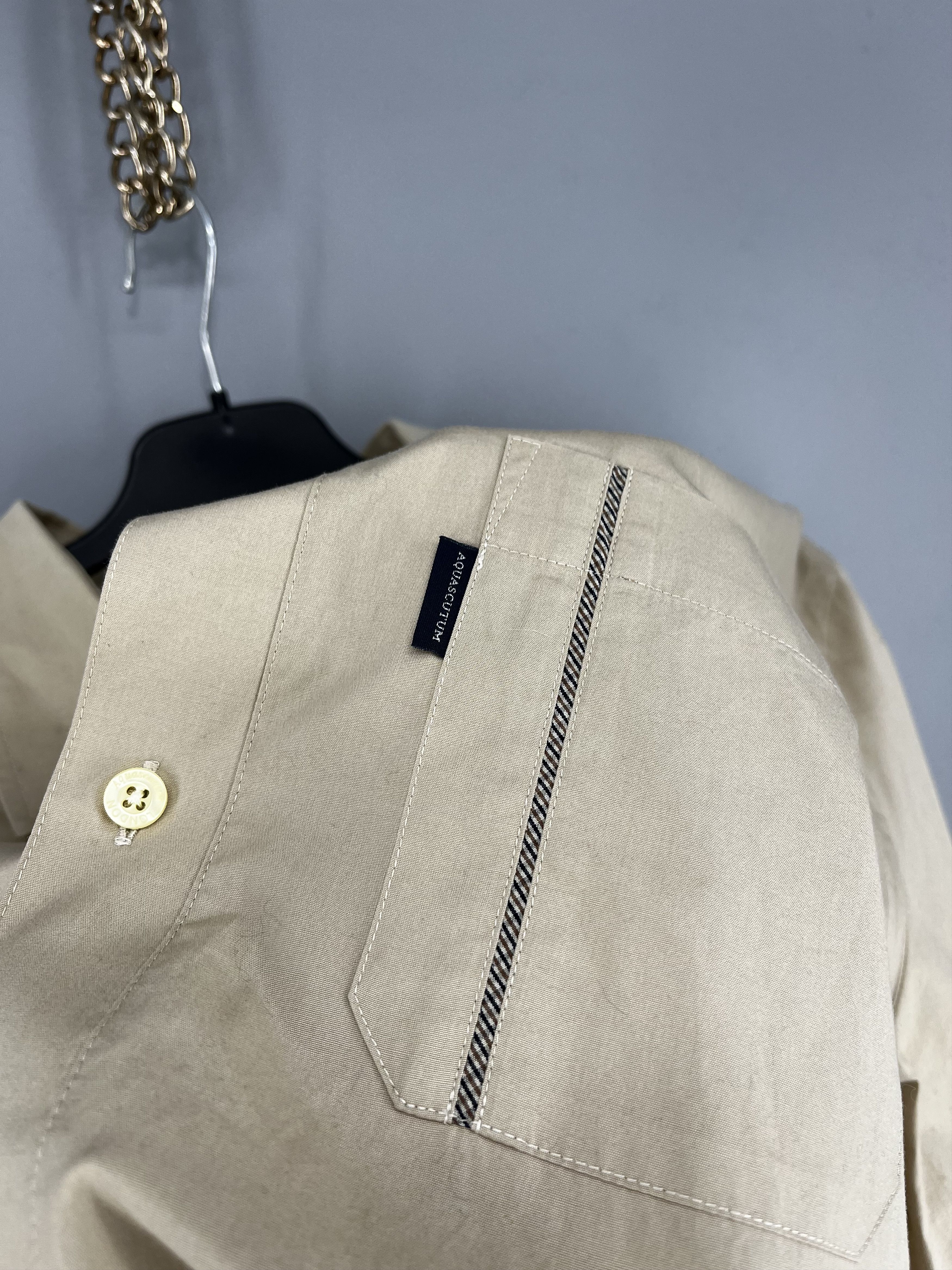Aquascutum Mens Shirt Long Sleeve Aquascutum Vintage Size XL Size US XL / EU 56 / 4 - 9 Thumbnail