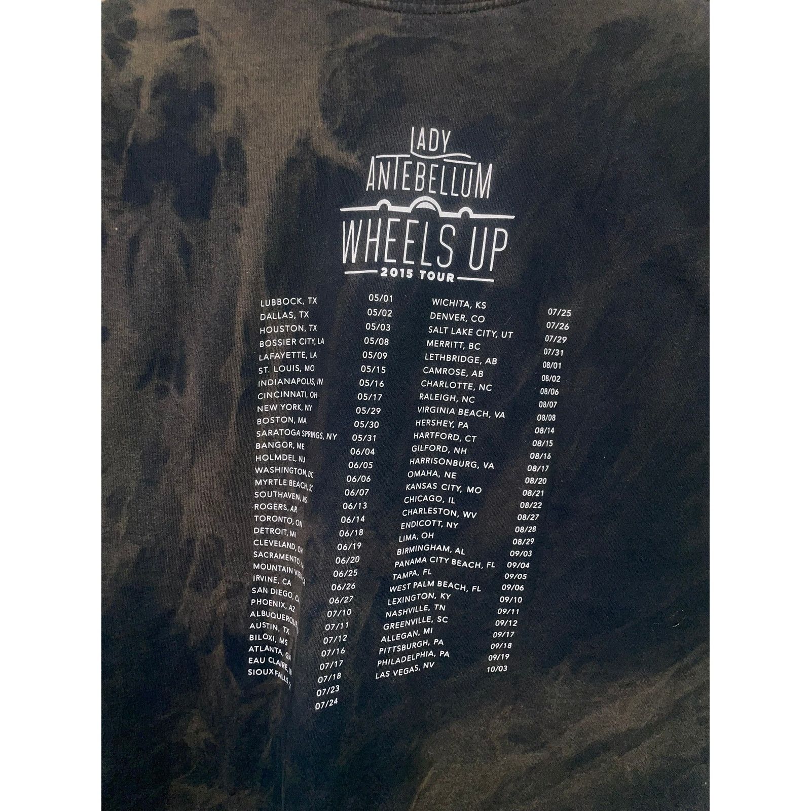 Band Tees Lady Antebellum Shirt Wheels Up Music Concert Tour Tee 2015 Size US L / EU 52-54 / 3 - 7 Thumbnail