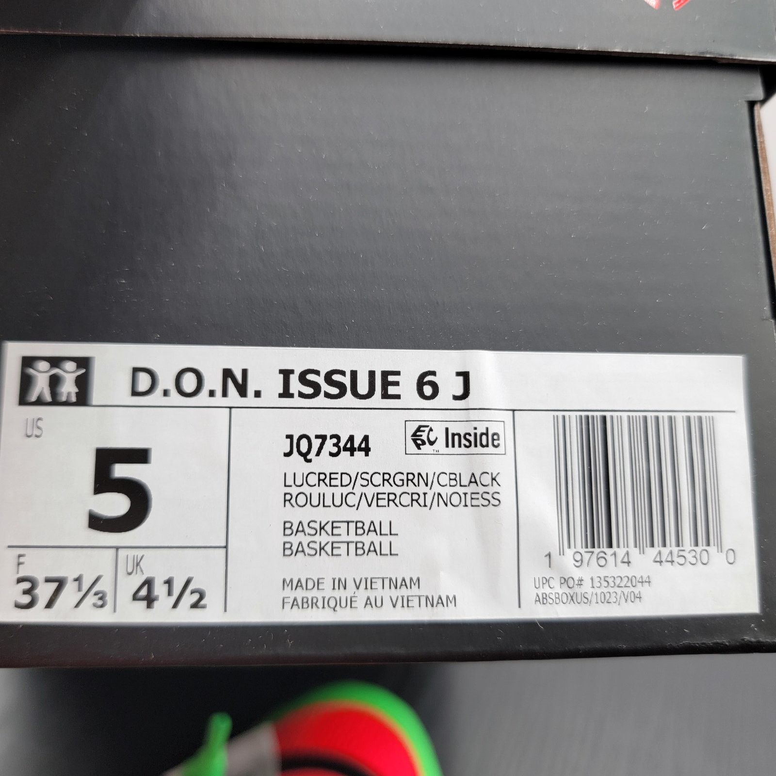Adidas Adidas D.O.N. Issue #6 J 'Big Apple' Red Green-Men's Size 5 Size US 5 / EU 37 - 10 Thumbnail