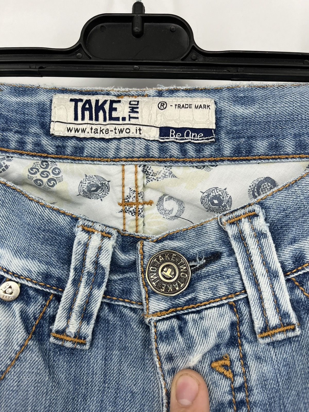 Japanese Brand × Vintage Vintage TAKE TWO Denim Jeans, Made In Italy "Style Ed Hardy Size US 32 / EU 48 - 10 Thumbnail