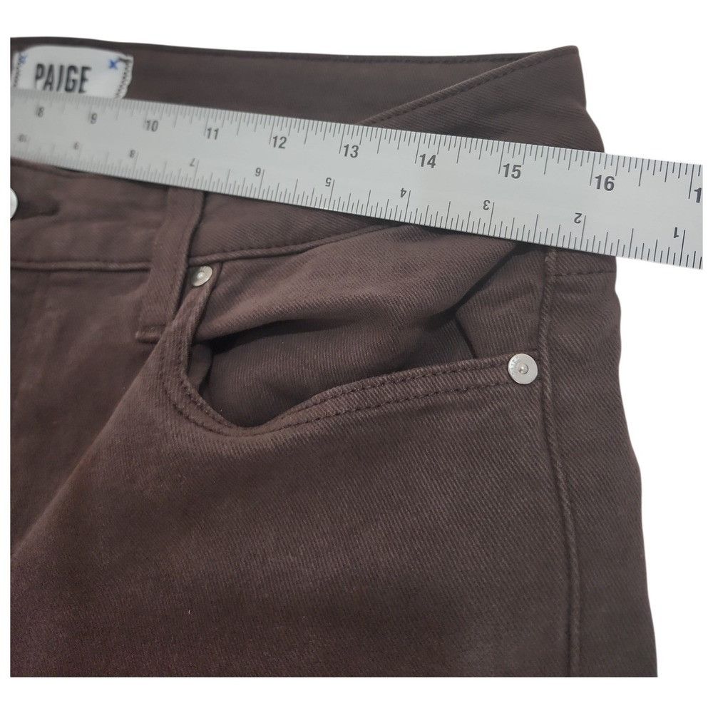 Paige Paige Genevieve Flare Jeans Womens 30 Chocolate Brown Size 30" / US 8 / IT 44 - 3 Thumbnail