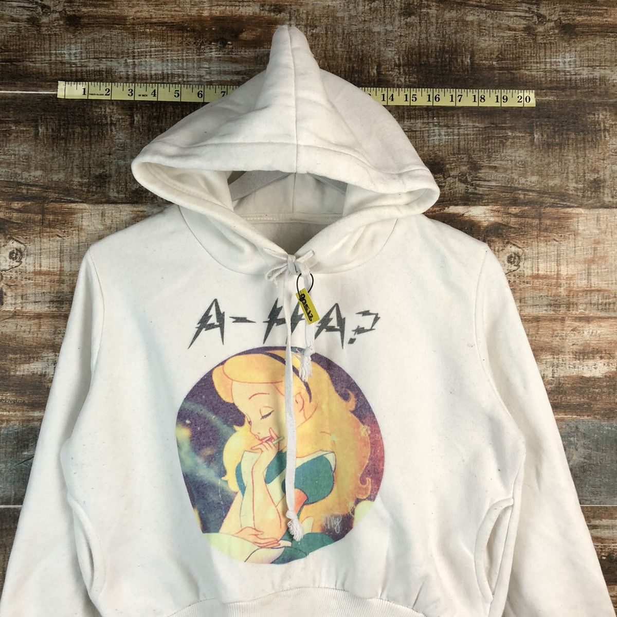 Japanese Brand DL Alice In Wonderland Darkweb A-HA croptop Hoodie #A2513 Size S / US 4 / IT 40 - 2 Thumbnail